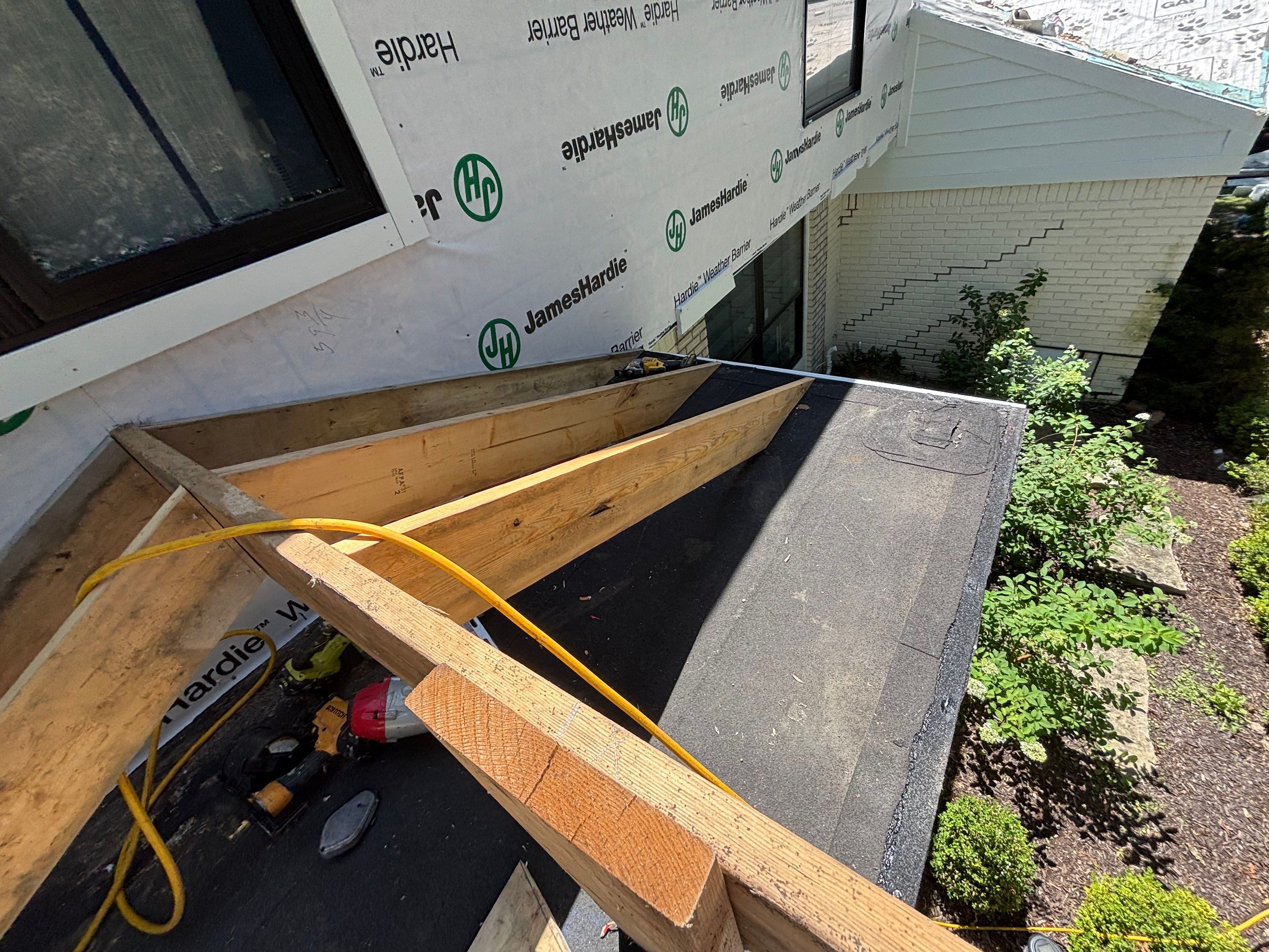 Siding Replacement using Hardie Plank S8 1/4"  Arctic White by 180 Contractors