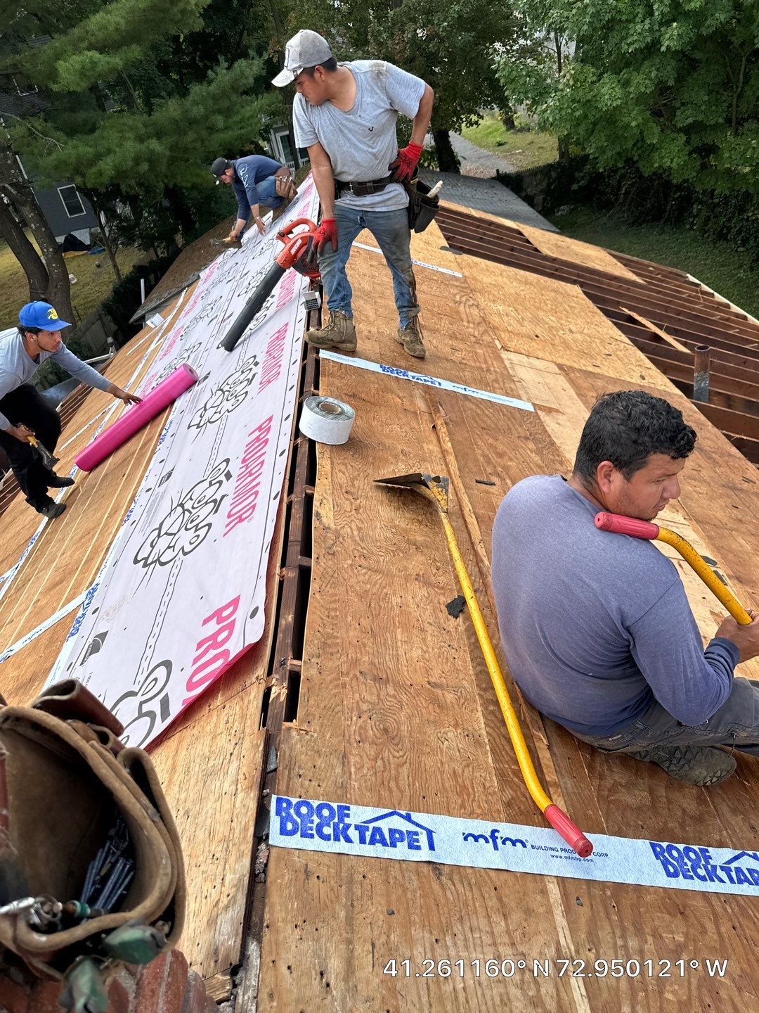 Residential Roofing Installation using Owens Corning TruDefinition Duration - Estate Gray by A Plus Exterior