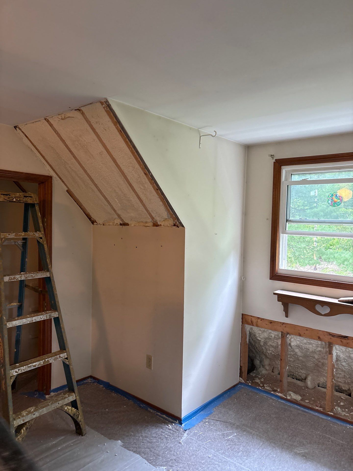 Attic Insulation using Closed Cell Spray Foam by NYS Foam & Energy