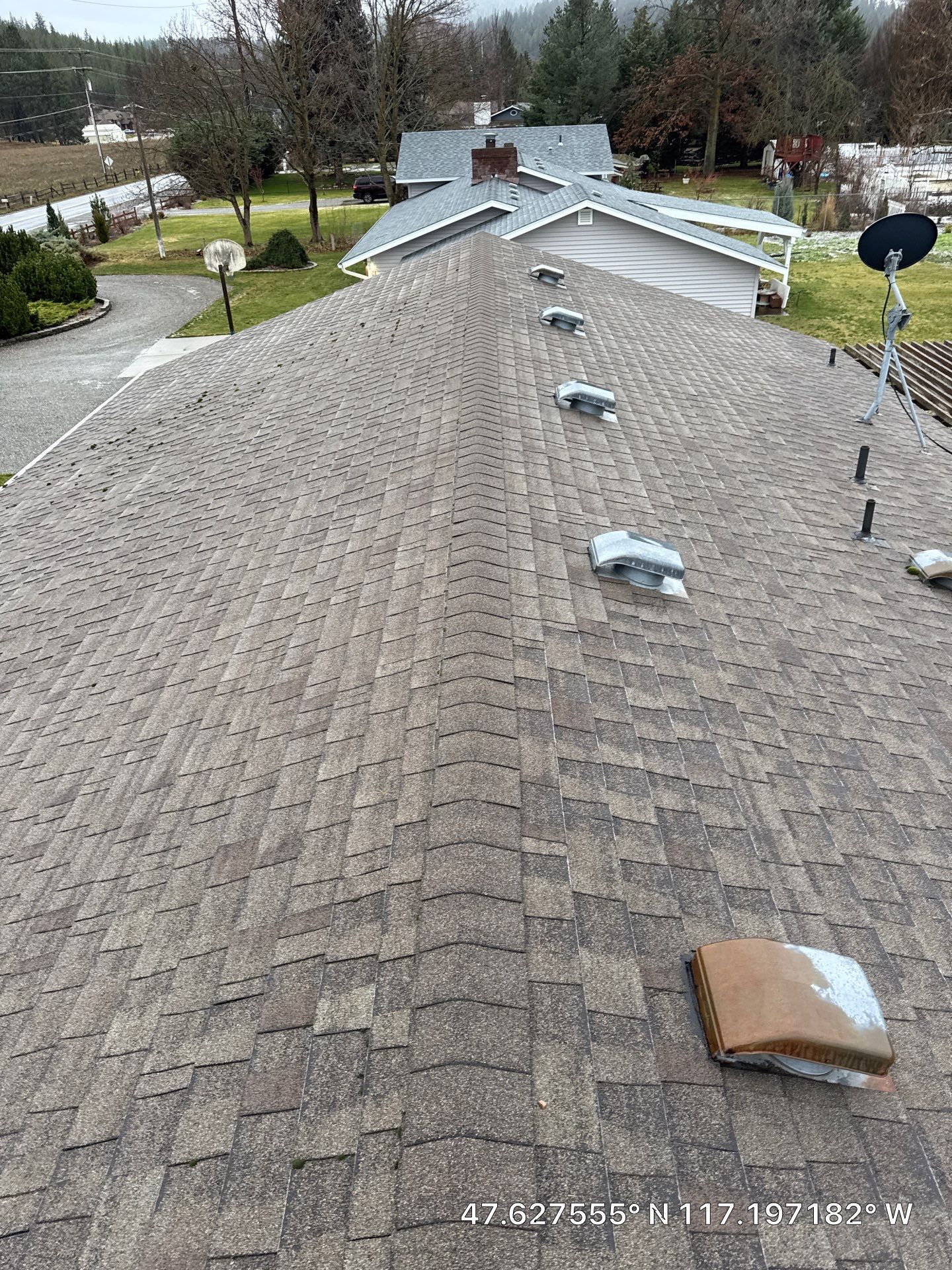 Complete Asphalt Shingle Roof Replacement and Decking Repair in Veradale by Alpine Roofing
