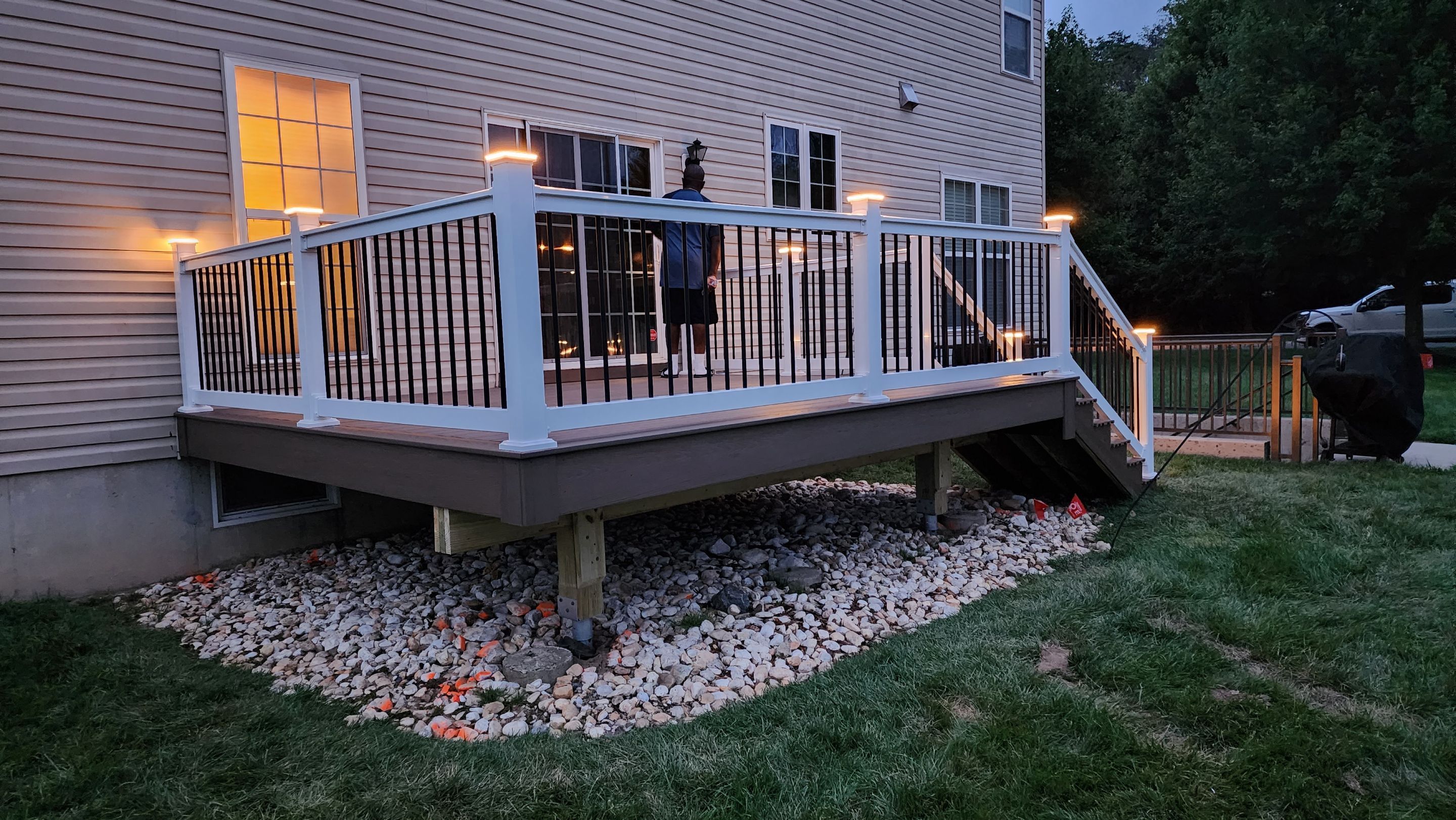 New Deck Using Deckorators Venture Decking by deck guardian