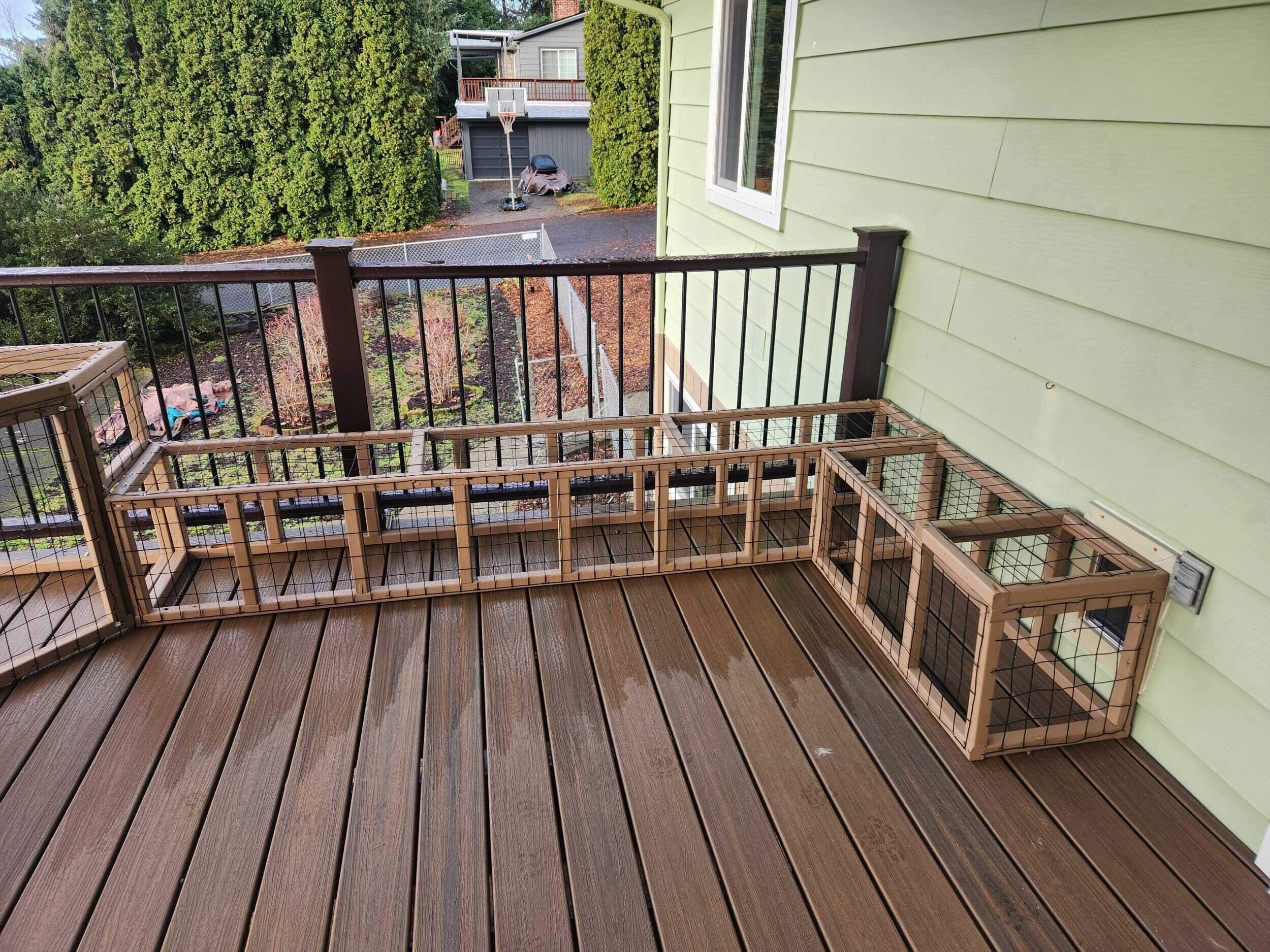 Tigard Exterior Renovation Featuring Composite Deck and Custom Catio by American Made Construction