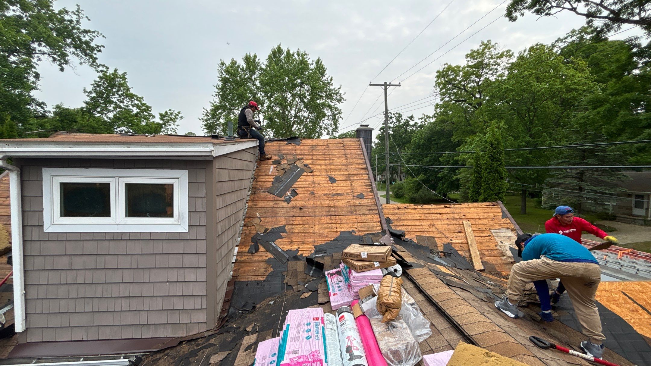 Roof Replacement using Owens Corning Sand Dune by 180 Contractors