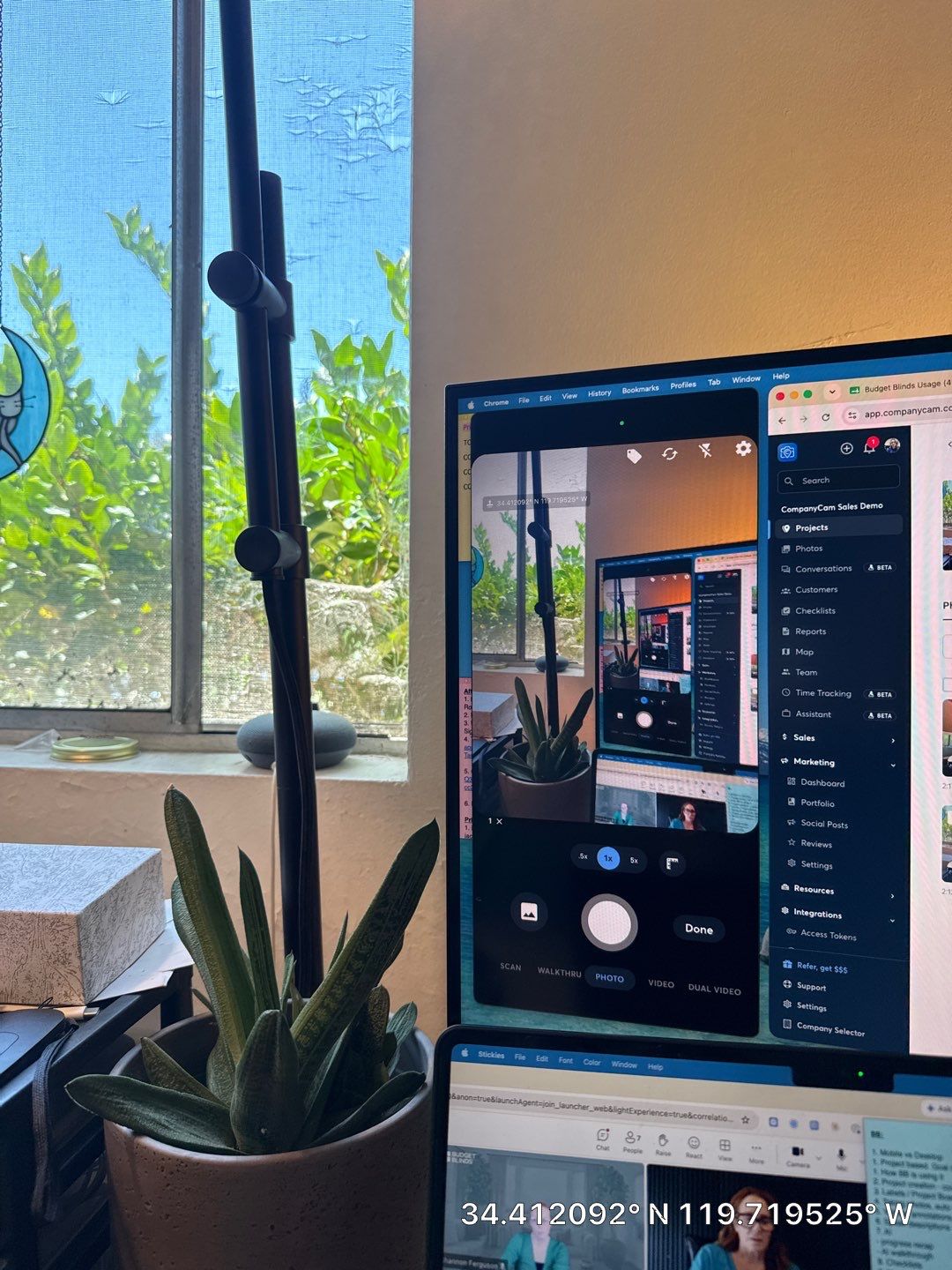 Professional Home Office Integration and Custom Window Hardware Installation by CompanyCam Sales Demo