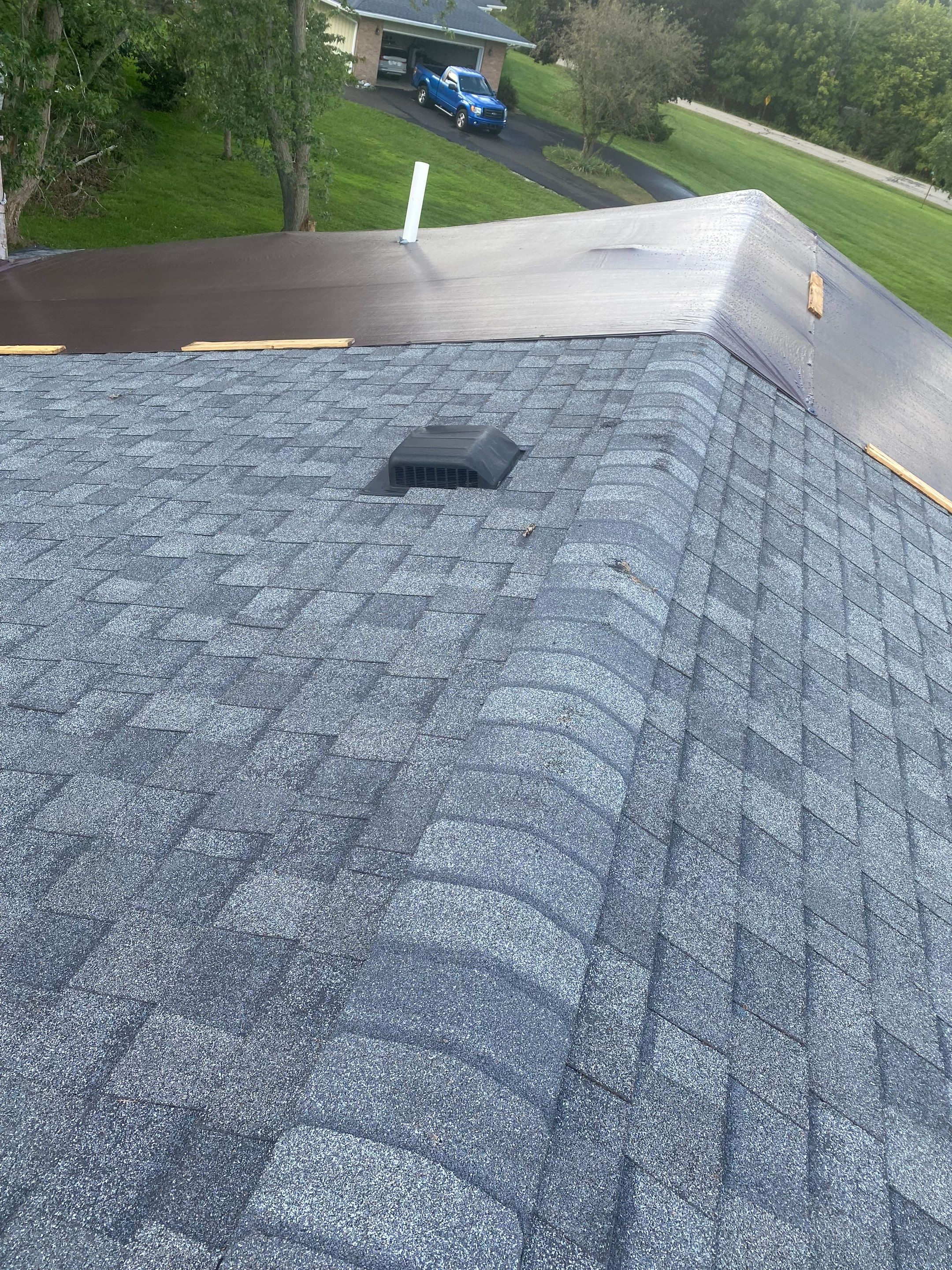Residential Roofing Installation using Certainteed Landmark ClimateFlex by GRACCO