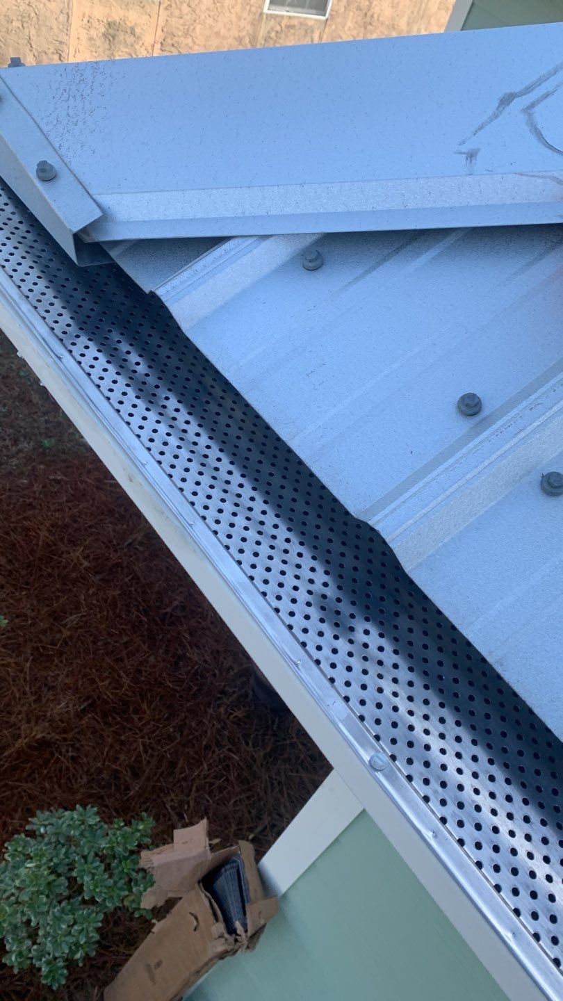 Seamless Gutter Installation Using K-Style Gutters And Gutter Guards by Gutter Professors