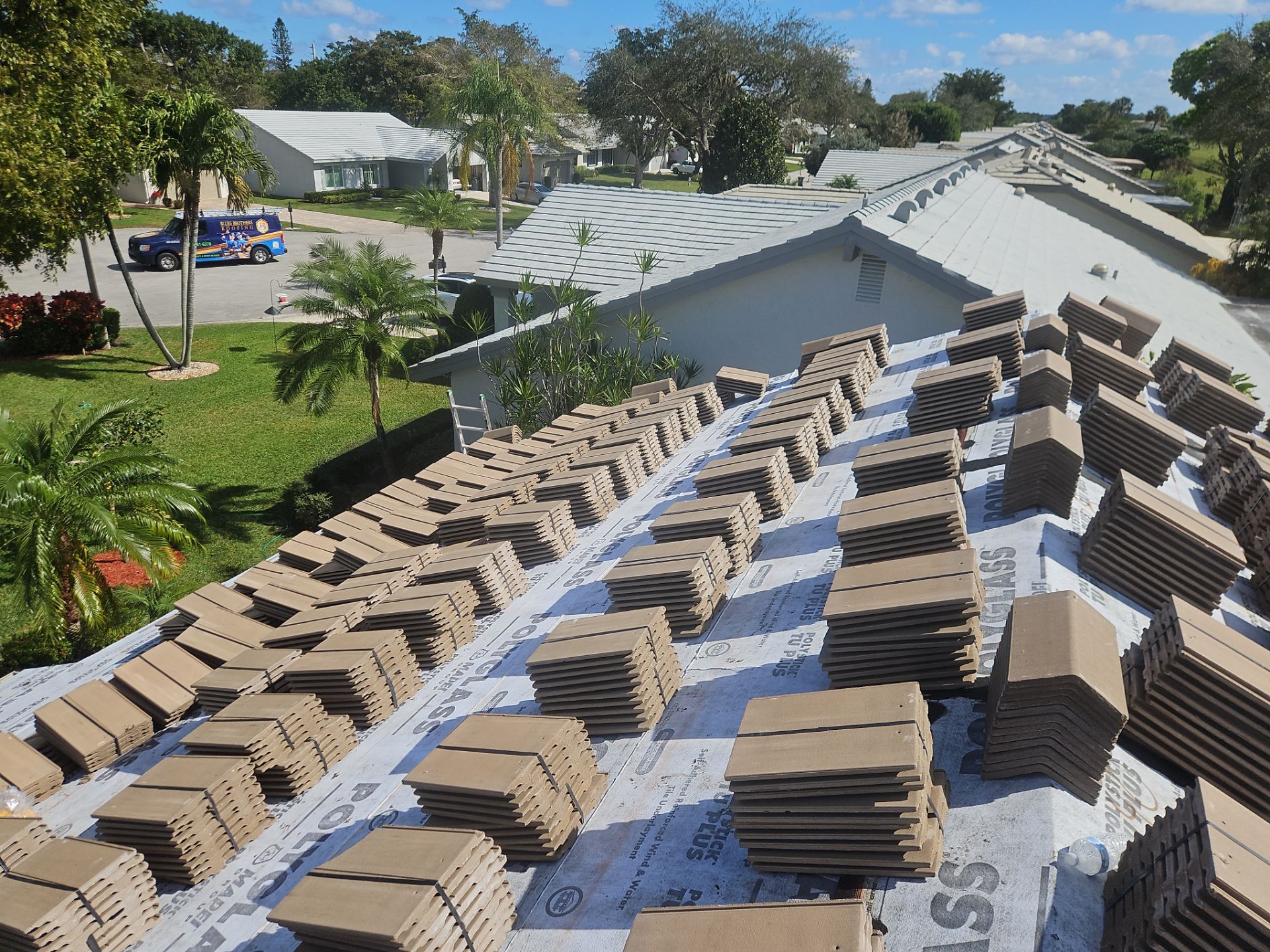 Residential Roofing Installation using WestLake Roofing Tile by BLUES BROTHERS ROOFING