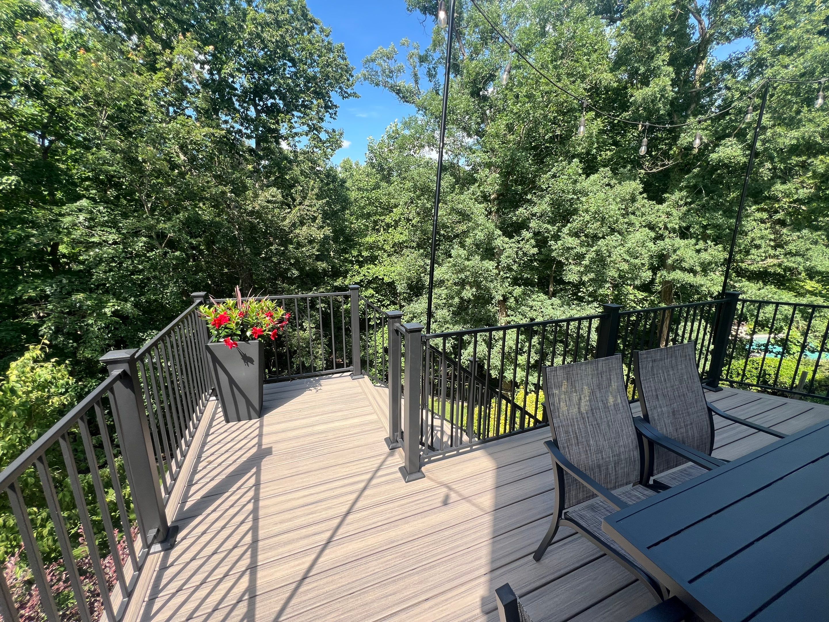 Elevated Composite Deck and Concrete Landing Installation in Kennesaw by Swift Home Renovations
