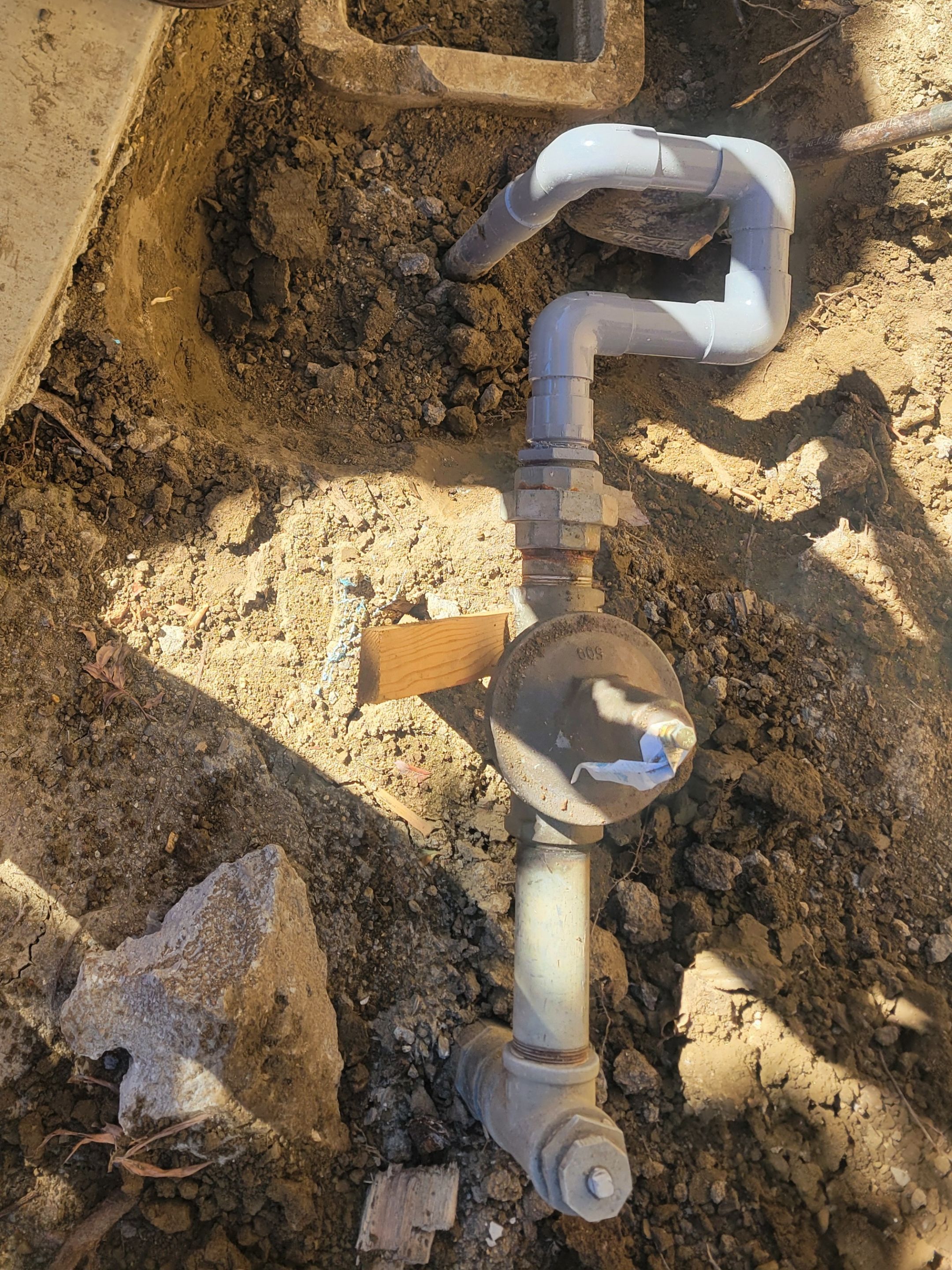 Replacing PVC above Ground by Professional Plumbing Inc 
