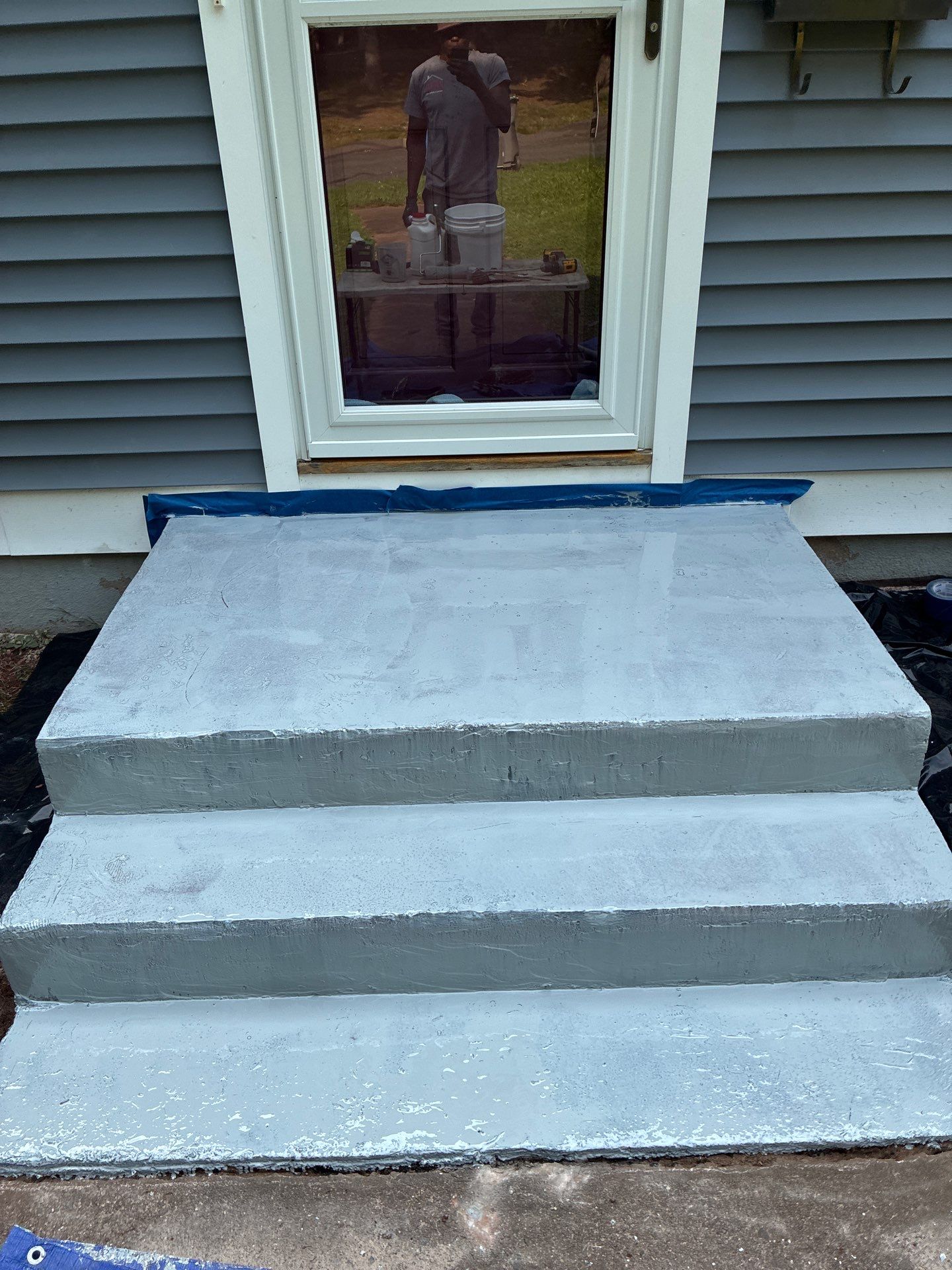 Concrete Floor Coating in Tidal Wave by DiGiorgi Roofing and Siding Inc