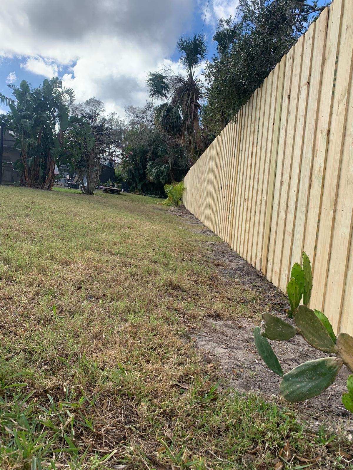 Pressure-Treated Wood Privacy Fence Installation in Sarasota by True Fence LLC