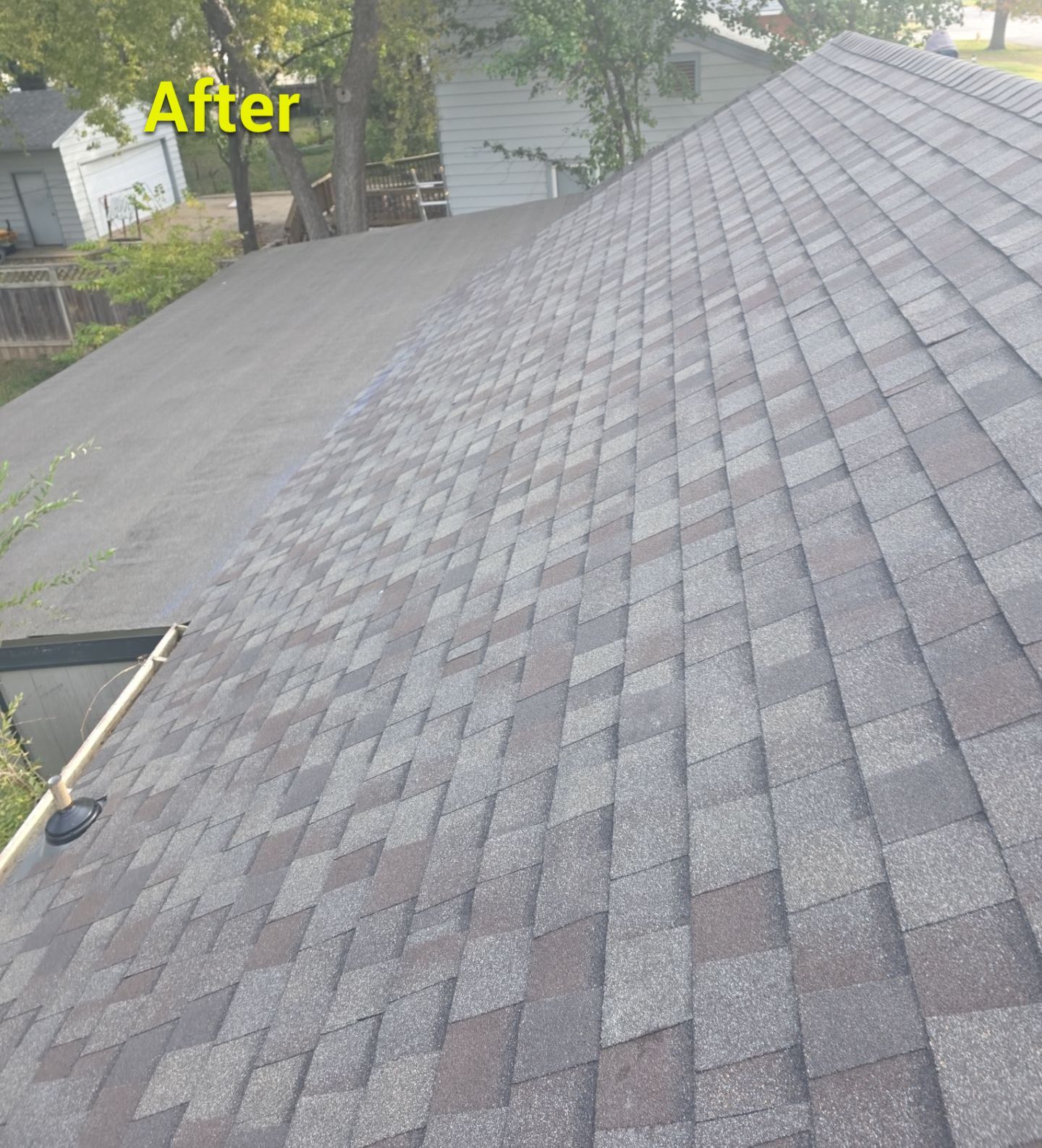 Storm Damaged Roof Replacement - Before & After by Eaton Roofing 