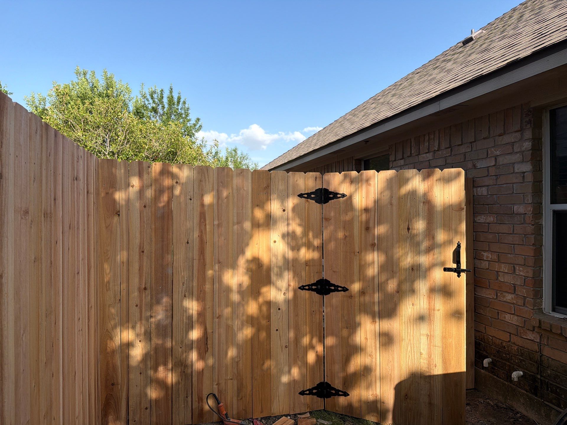 Custom Cedar Privacy Fence in Hutto by Rhino Home Care