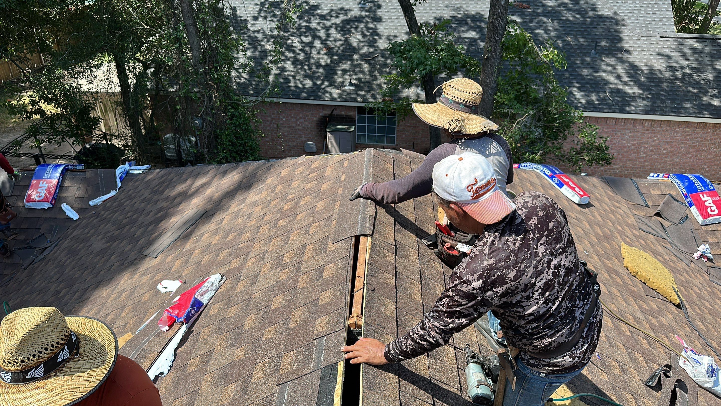 Storm-Damaged Deck Rebuilt & New Roof Installed — Spring, TX by PL Roofing & SB Roofing, LLC.