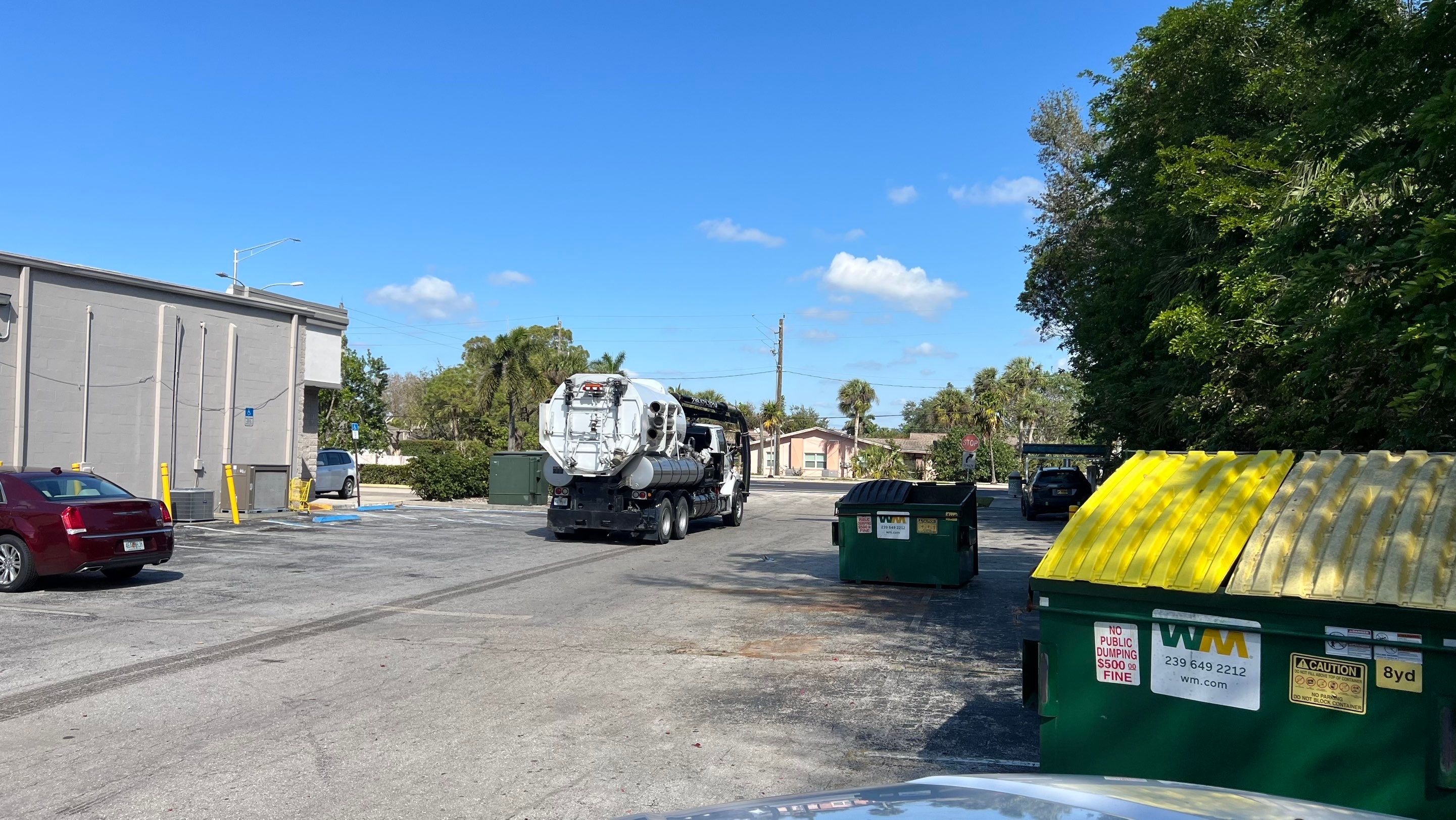 Hydro Excavating a Water Main for Repair by APS Power & Water