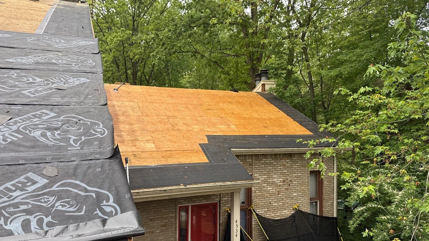 Roof Replacement using Owens Corning Desert Rose by 180 Contractors