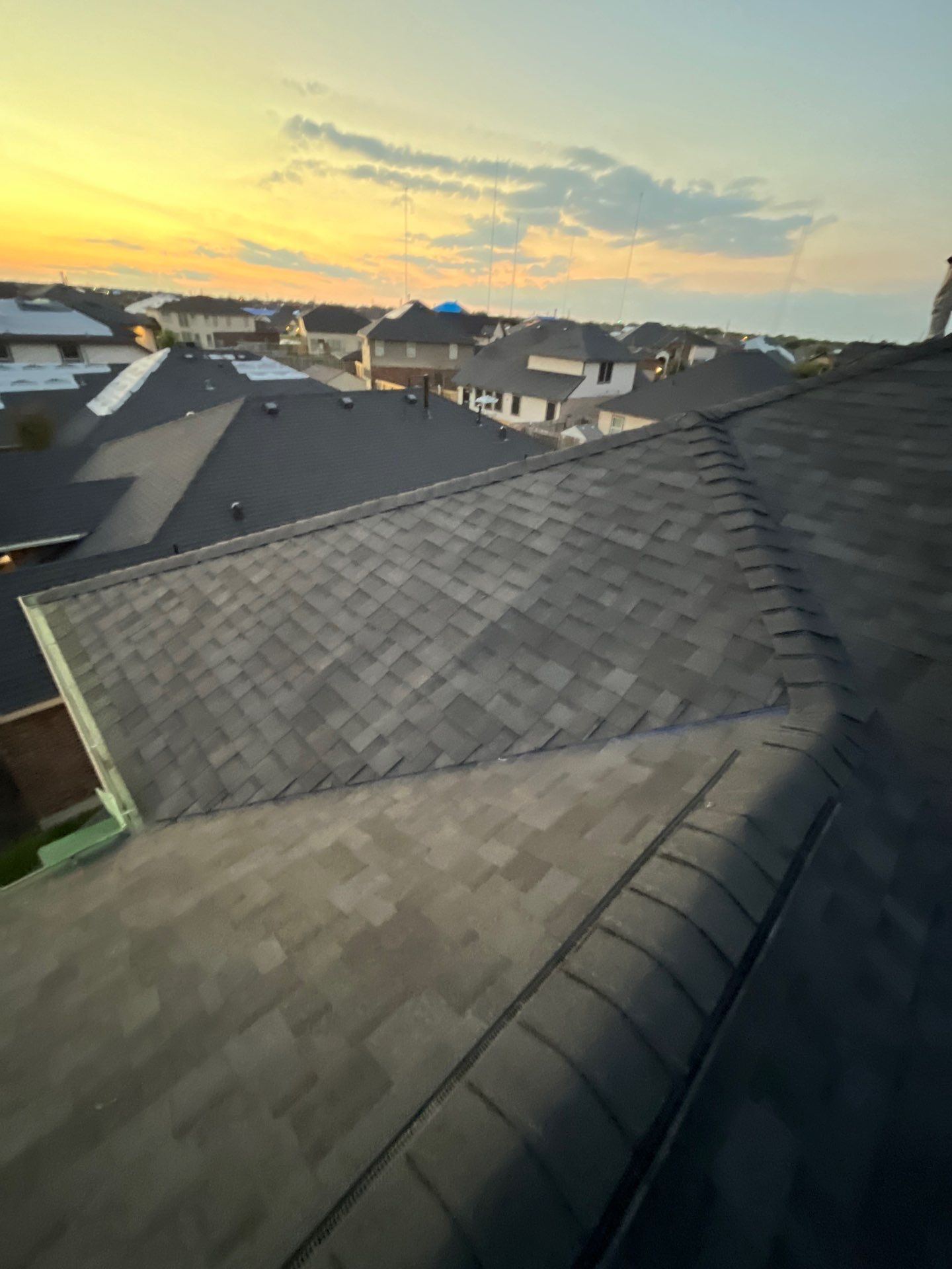 Houston Reroof Project Post Hurricane Beryl by Berry Good Roofing