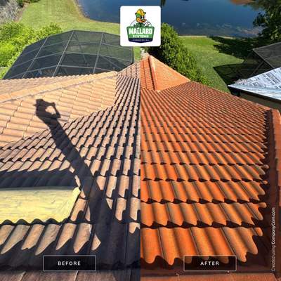 Barrel Tile Roof Cleaning