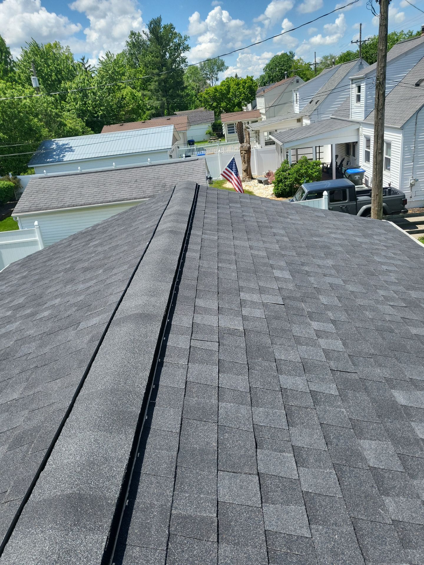Atlas Pinnacle, Color, Black Shadow, Drip Edge, Color, White by Eagle Eye Roofing