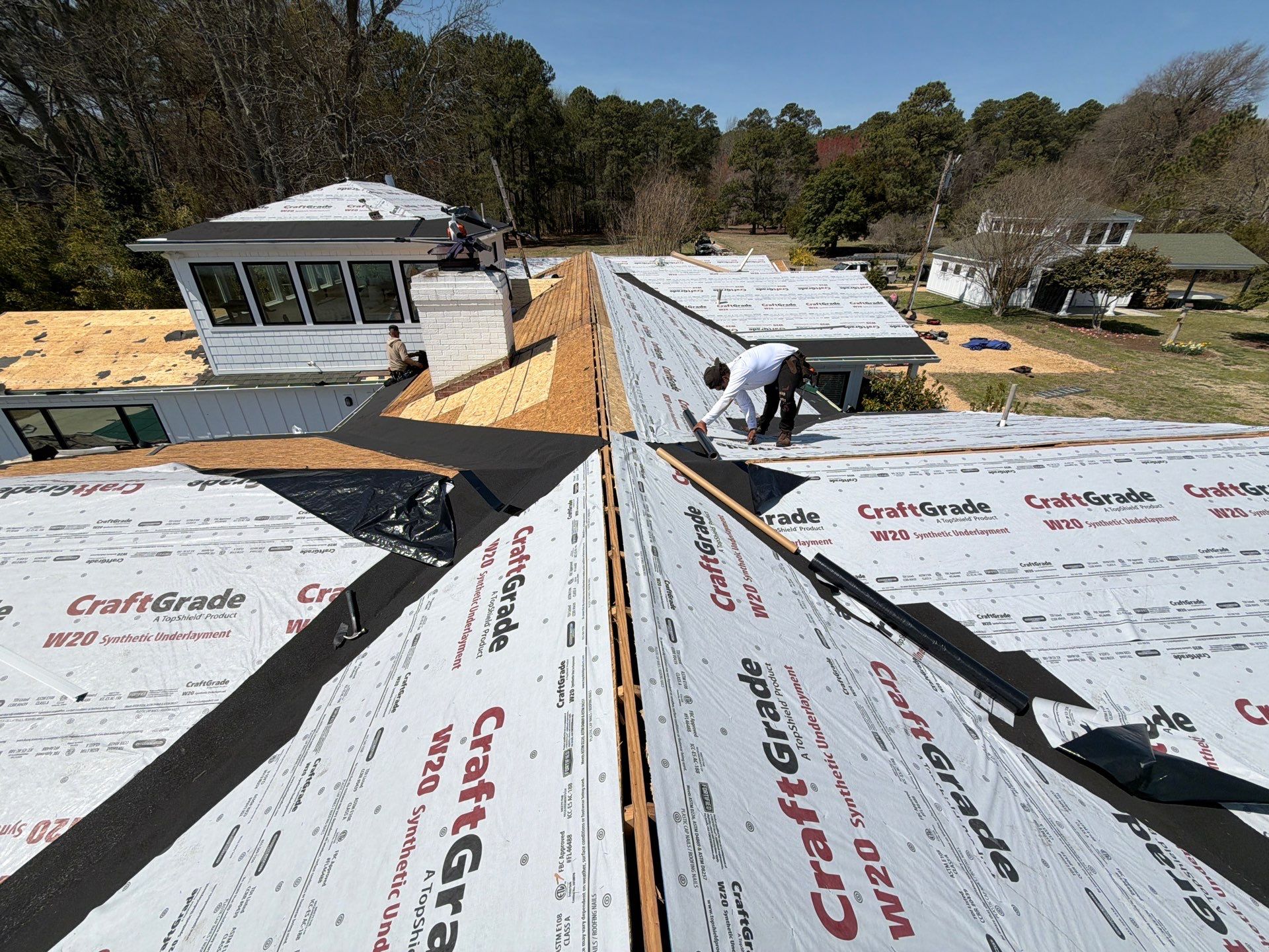Roof Replacement in White Stone by Cade Construction