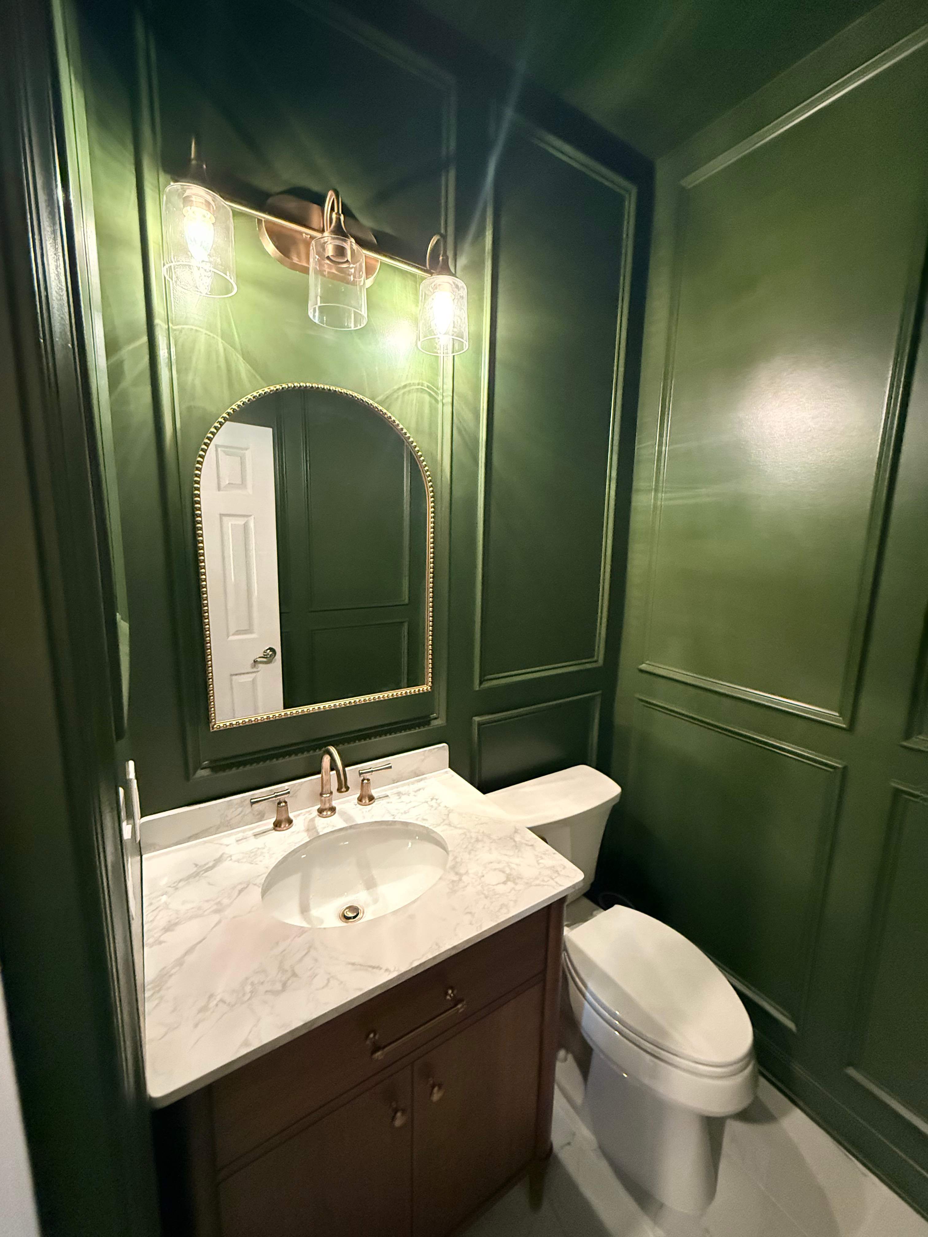 Powder Bathroom Remodel by Matter Construction, LLC