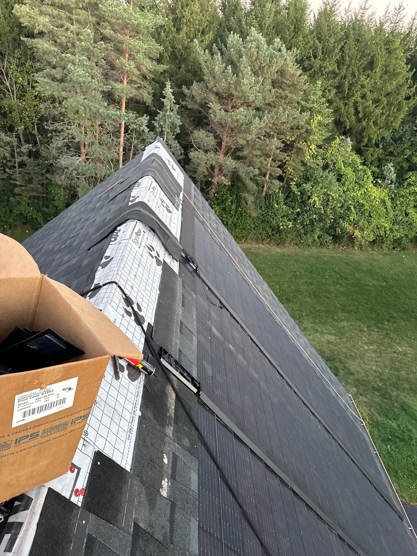 GAF Timberline Solar Roof Installation in Pittsford, NY by American Home Contractors