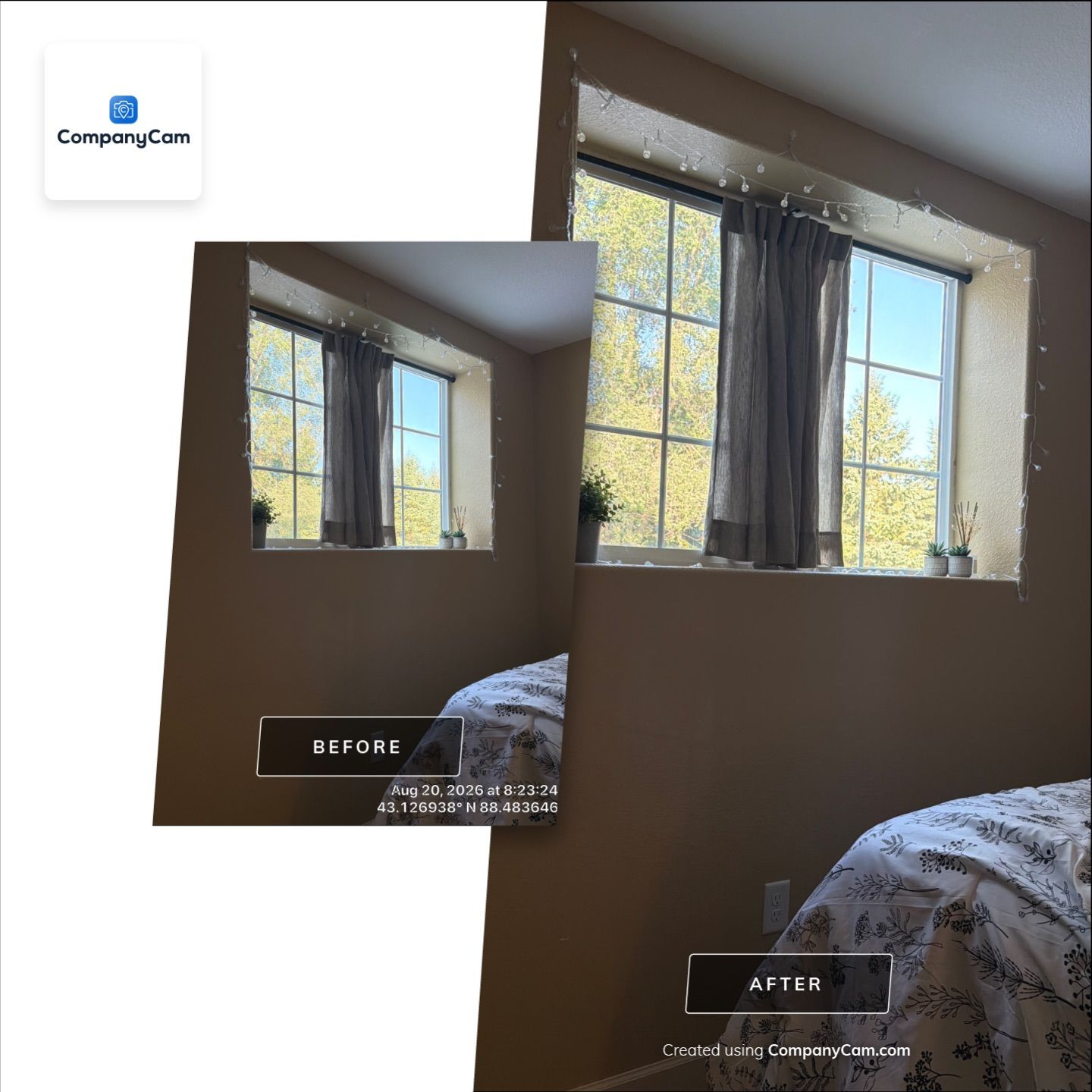 Interior Bedroom Renovation and New Door Installation in Oconomowoc by CompanyCam Sales Demo