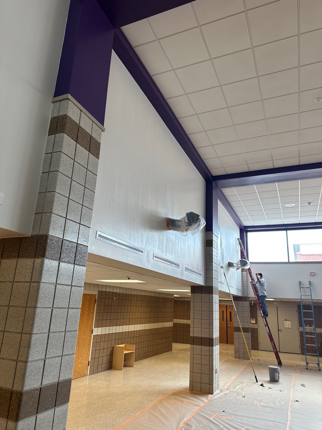 School Painting Project by Cutting edge painting 