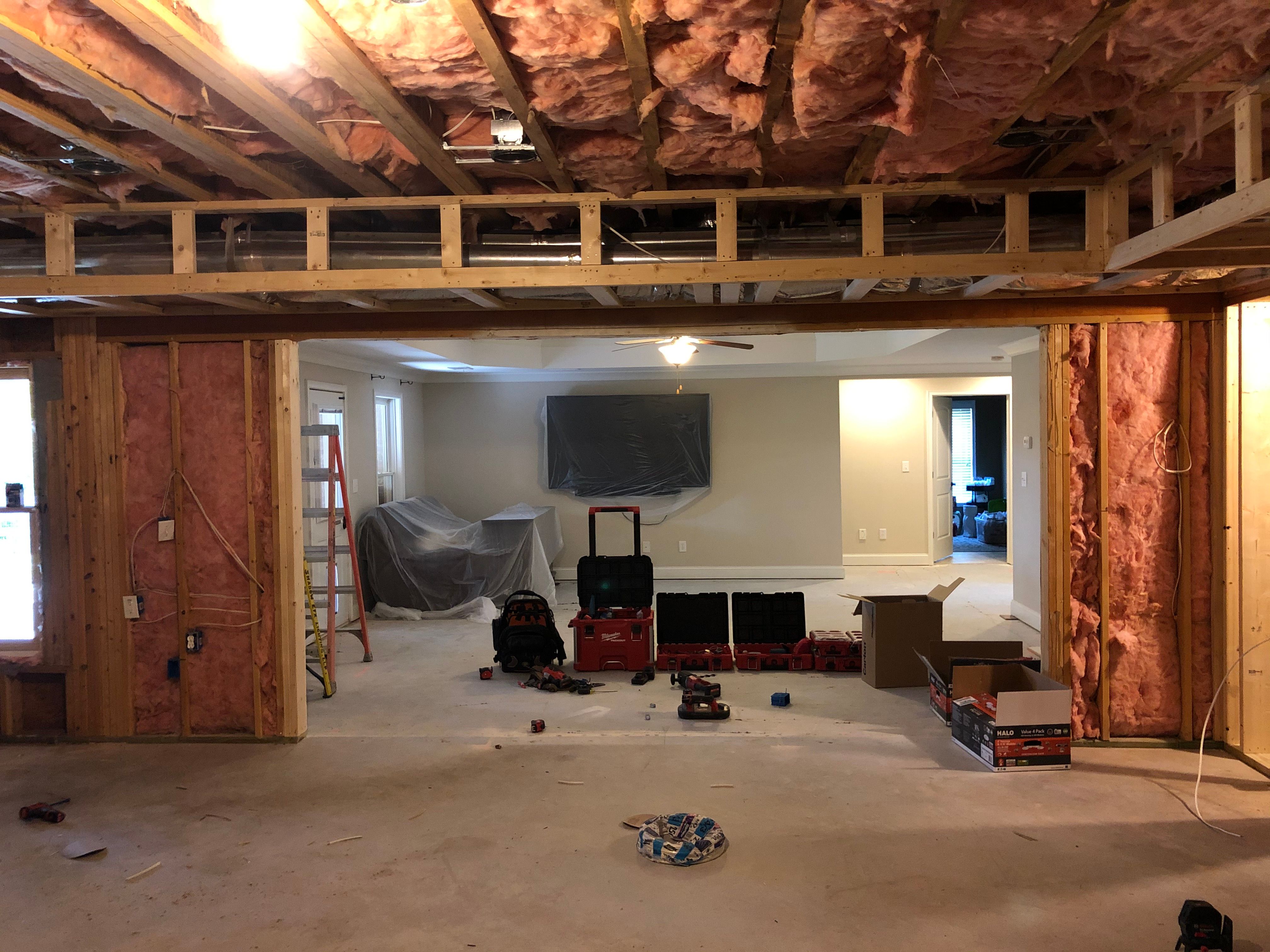 Comprehensive Basement Finishing Featuring Custom Tray Ceilings in Canton by Swift Home Renovations