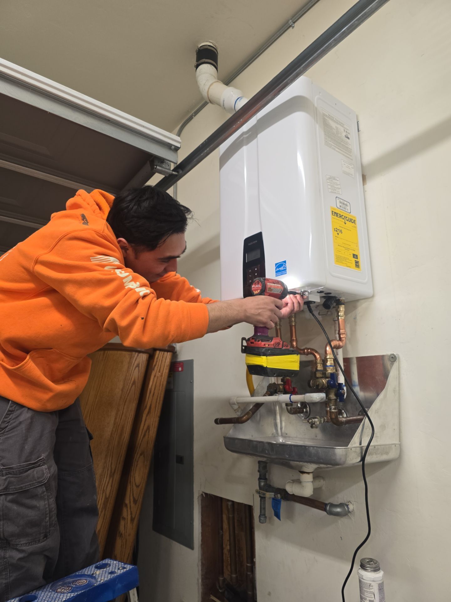 Water Softener, Moen Flo, and Tankless Water Heater Installation by Us Plumbing