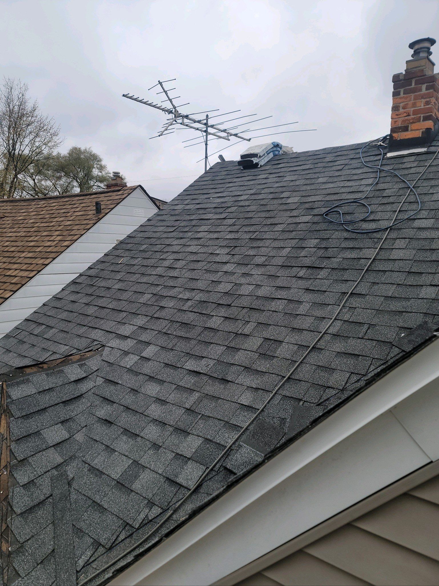 Residential Roofing Installation using IKO Charcoal Grey by JNR Roofing LLC