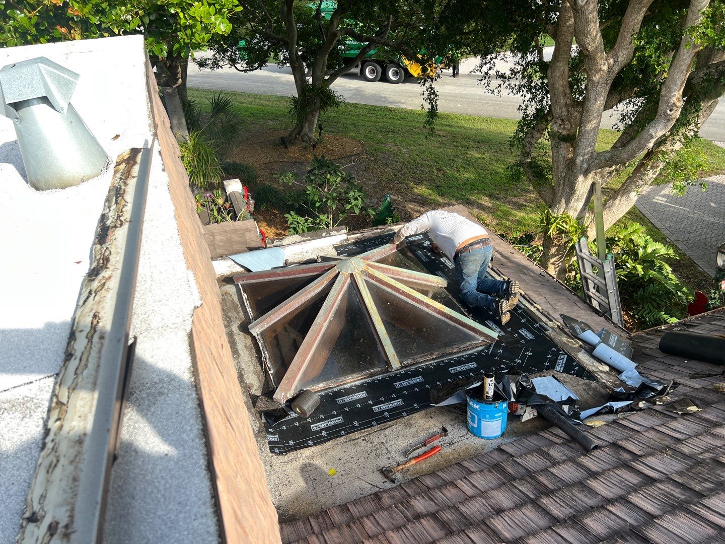 Gatehouse Rd., Sea Ranch Lakes, FL (Skylight Repair) by G&J Roofing 