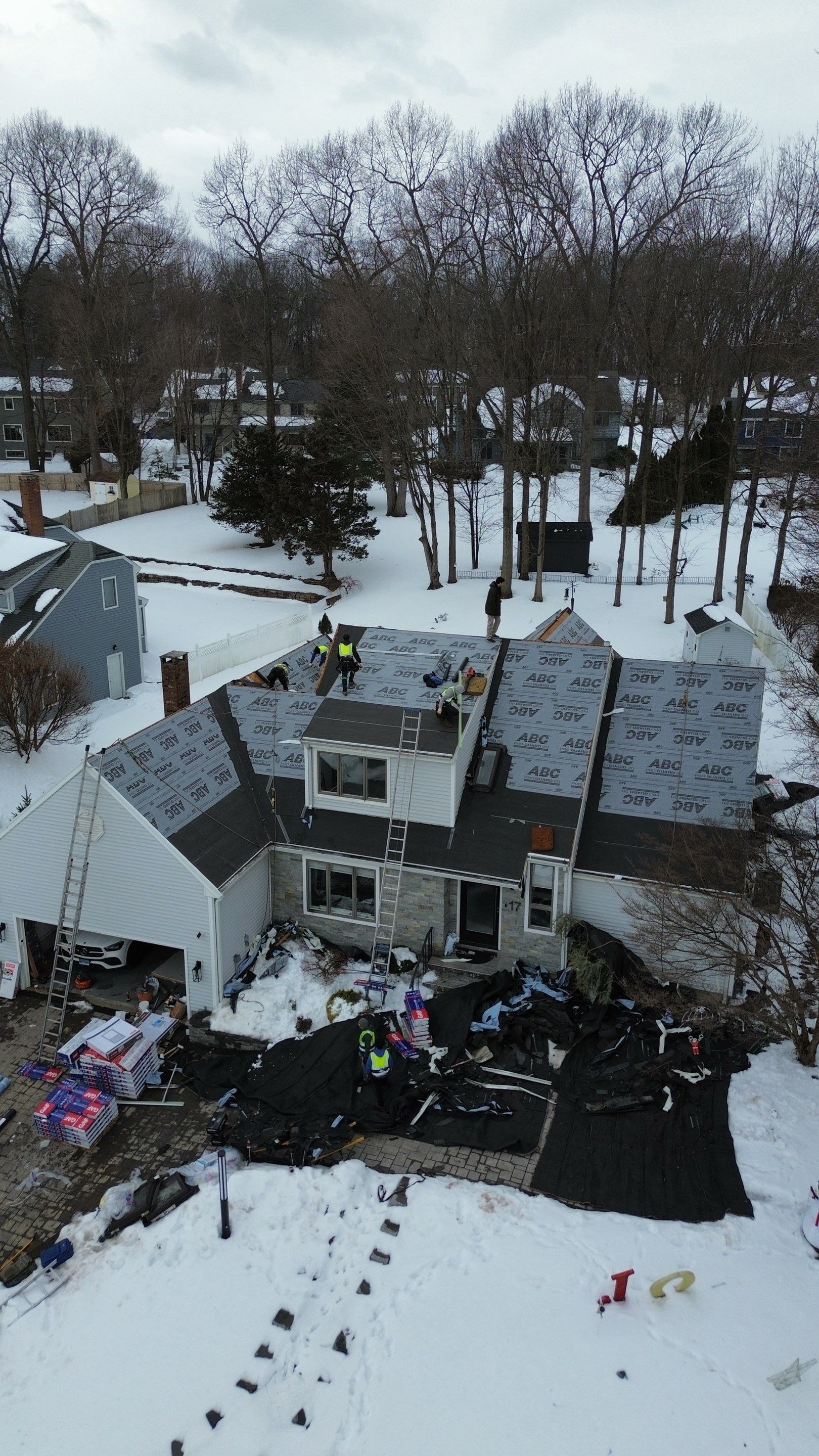 Project in Wethersfield, CT by Eagleview Restoration LLC