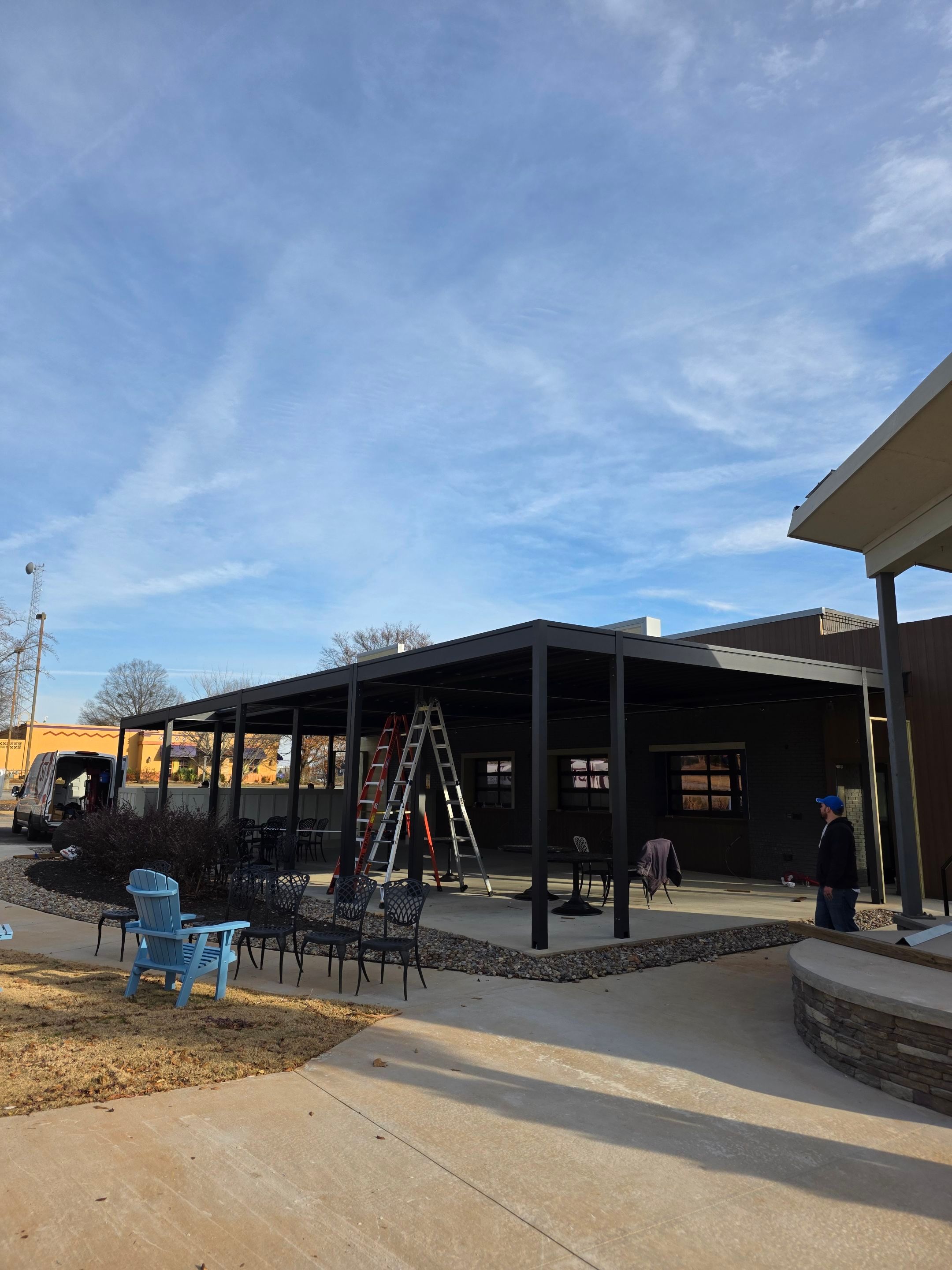 Restaurant project in process - Greenville, SC  by Southern Traditions Window Fashions