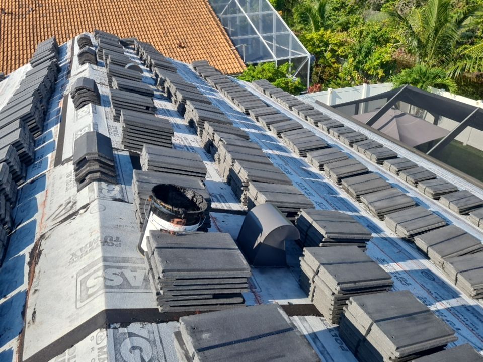 Residential Roofing Installation using Eagle Roofing Tile by BLUES BROTHERS CONSTRUCTION CORP