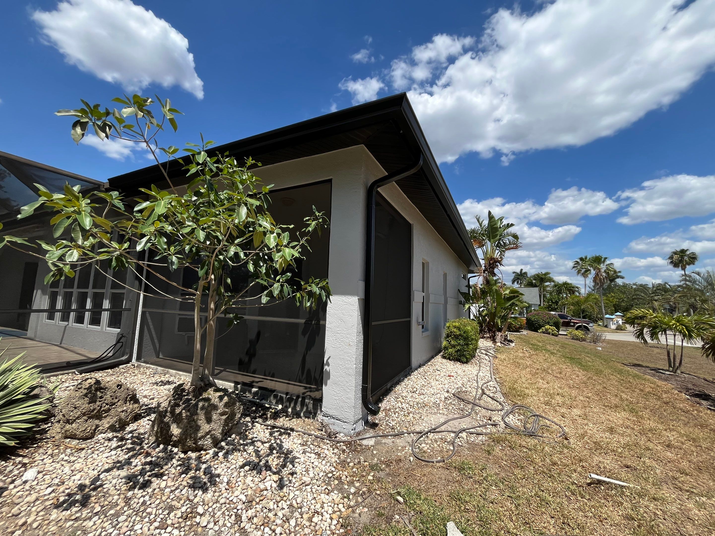 New Soffit and Fascia and Gutters in North Fort Myers FL by Gutter Professors