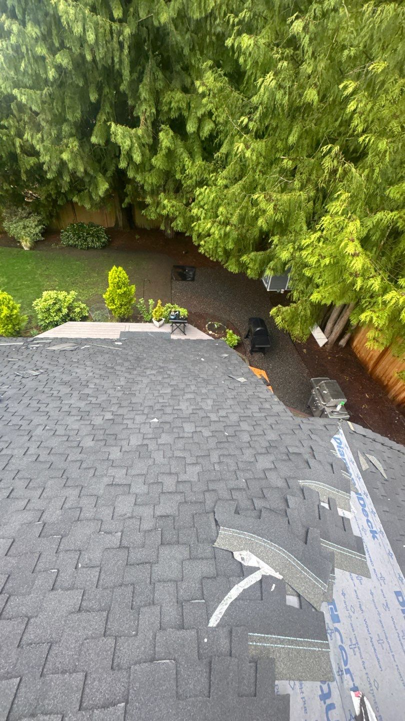 Residential Roofing Installation using GAF UHDZ Shingles by Roofing Formula LLC