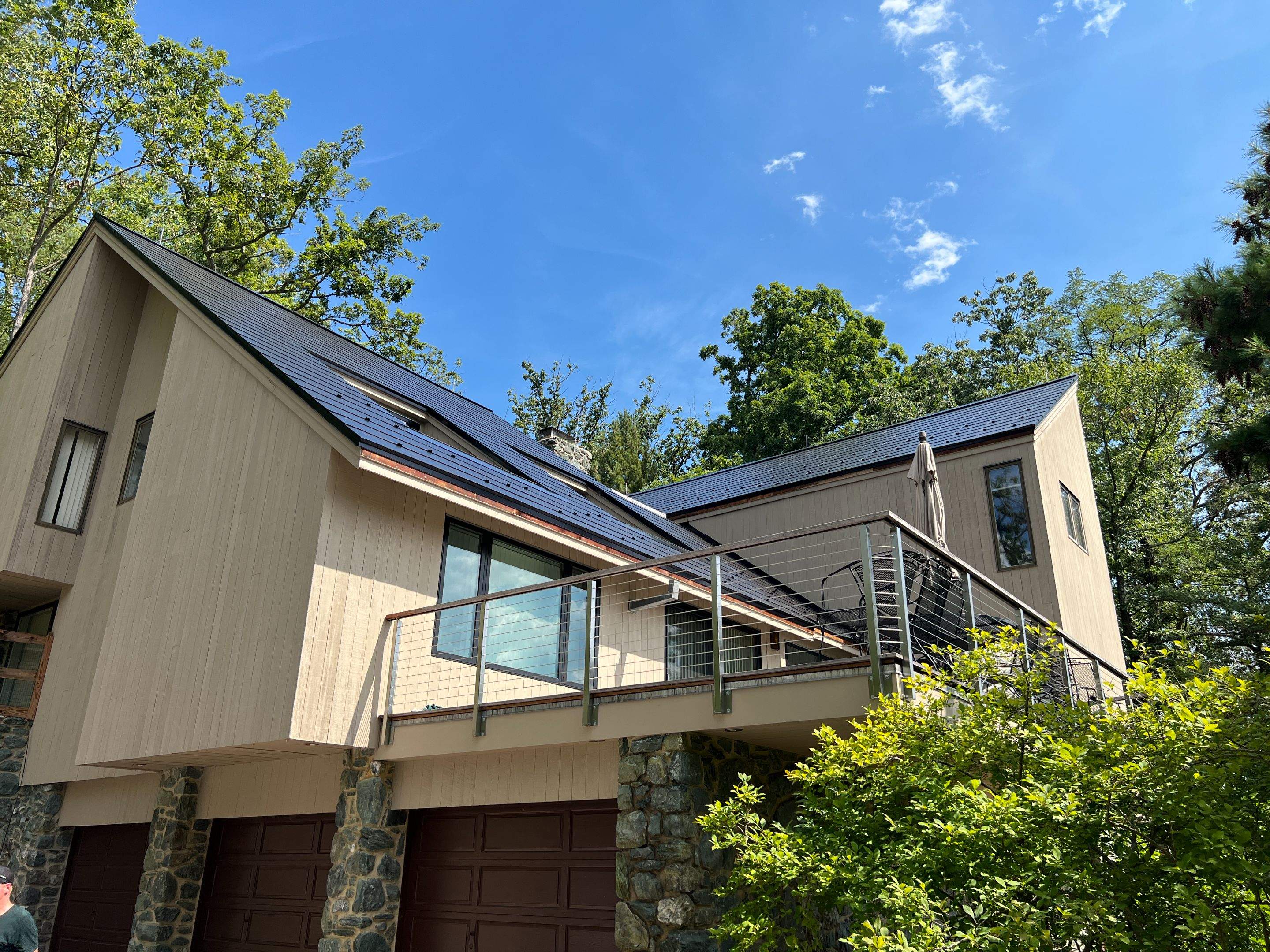 Tesla Solar Roof install Severn River by American Home Contractors