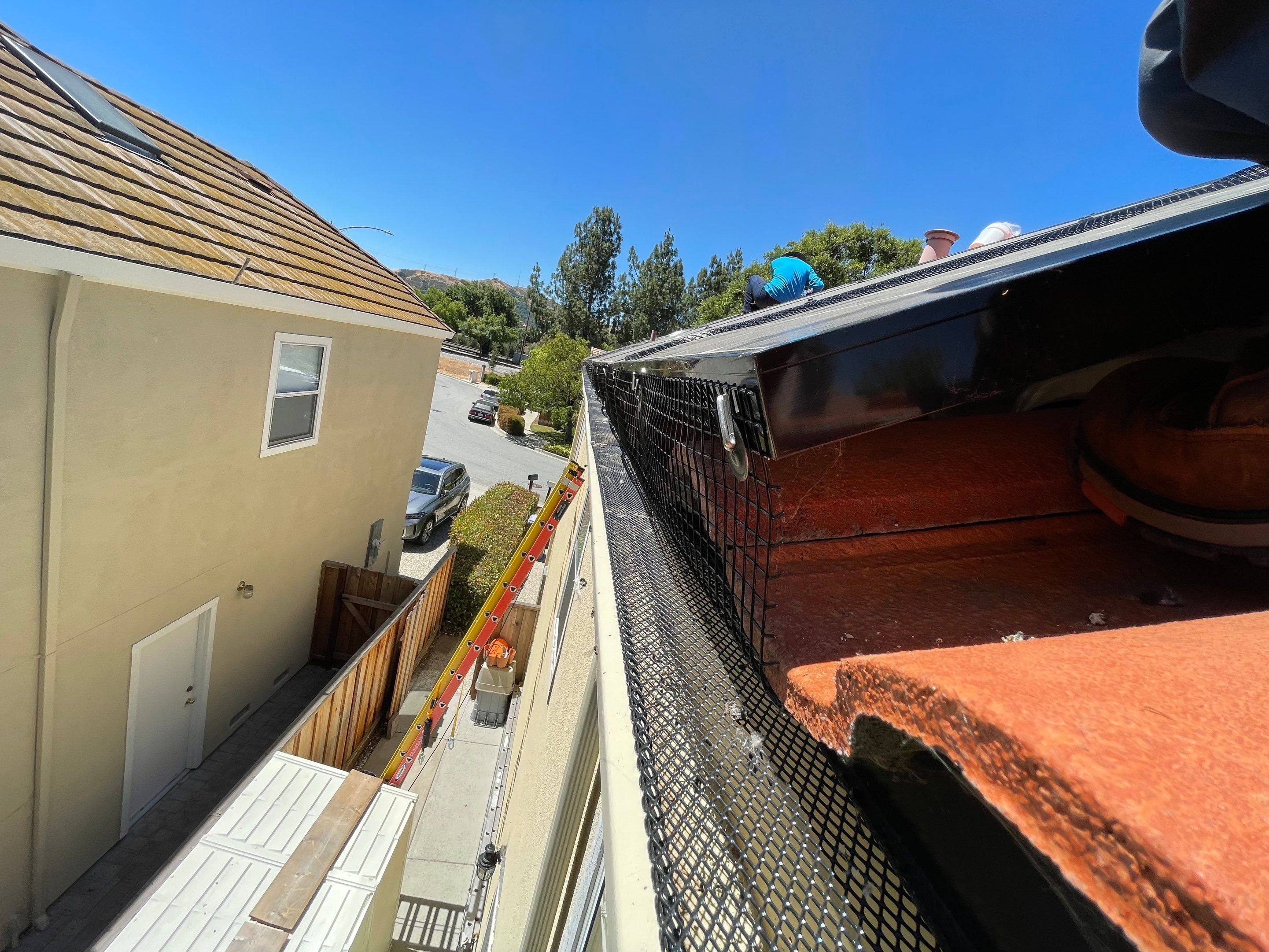 Solar Panel Bird Proofing using Critter Guard Mesh by All One Solar Shine