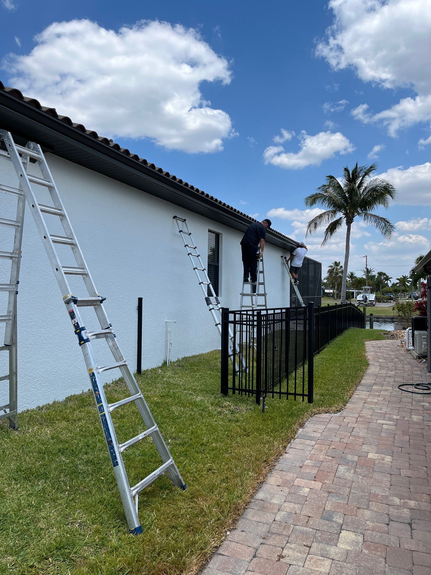 Stylish seamless gutters in Cape Coral FL by Gutter Professors