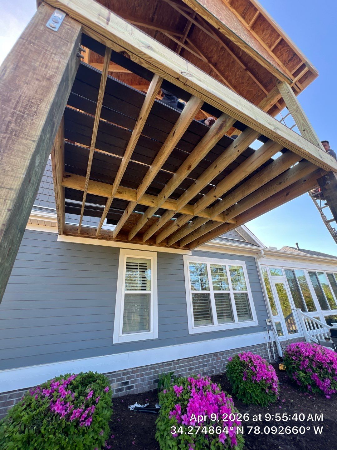 Two-Story Deck & Elevated Porch Construction - Enclosed Porch -Local General Contractor Leland, NC by RGR Construction and Roofing, LLC