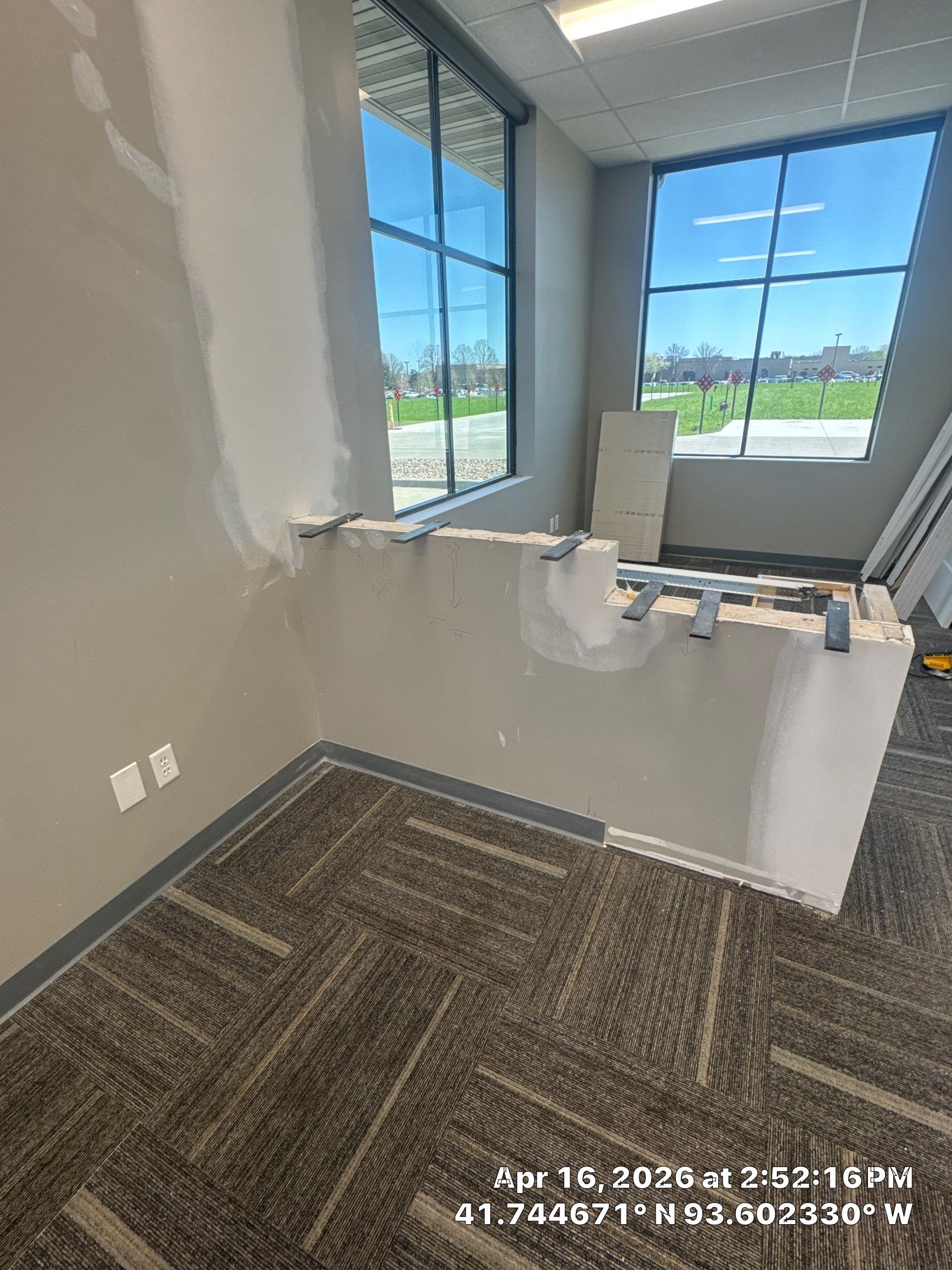 Commercial Interior Touchup after drywall work completed by Midwest Paint LLC