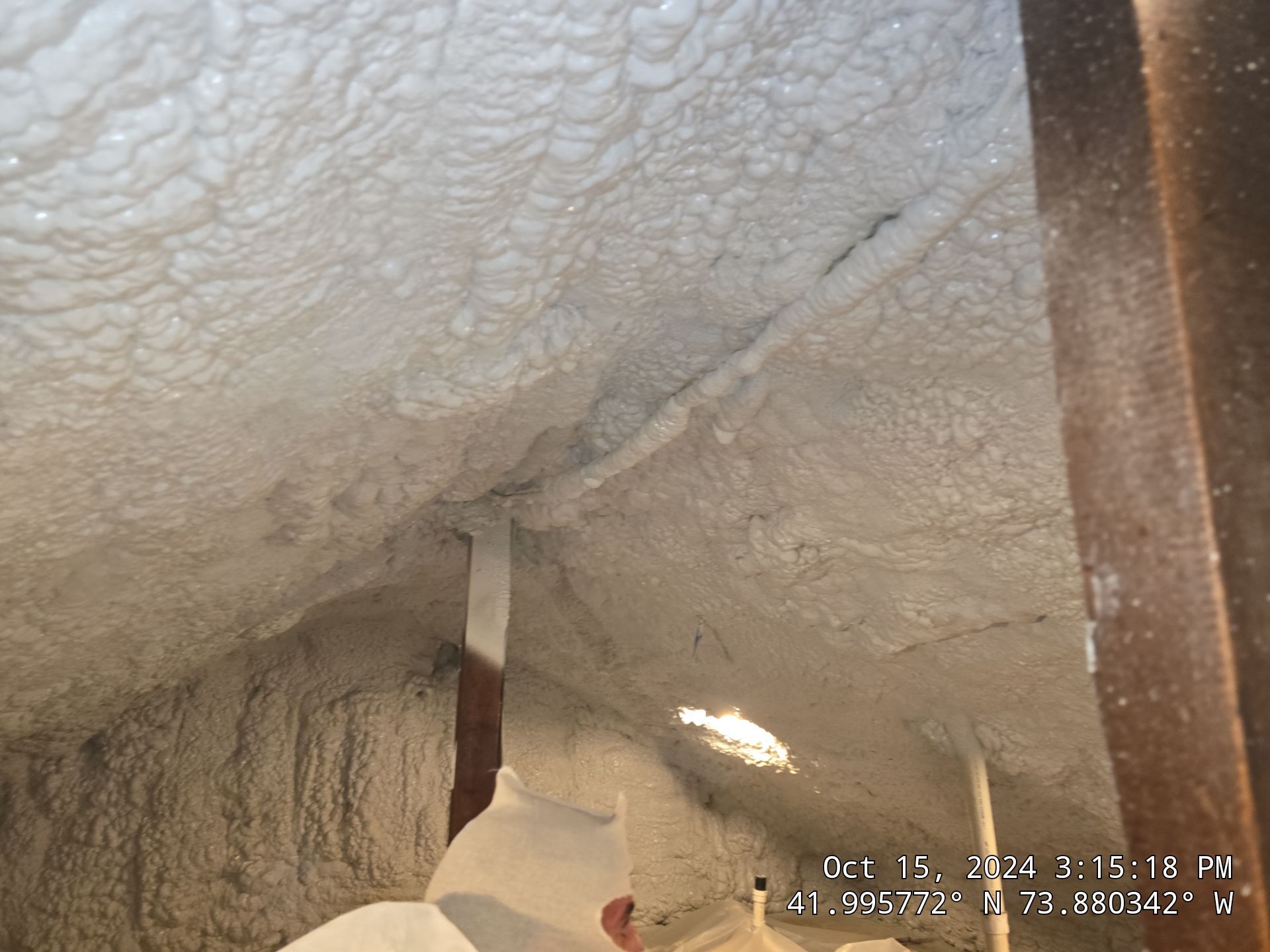 Attic Insulation using open cell spray foam by NYS Foam & Energy
