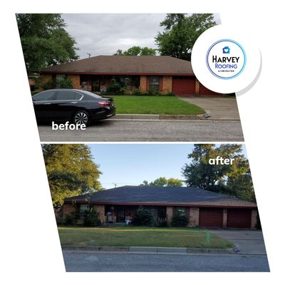 Residential Roofing Installation using Roofing Shingles