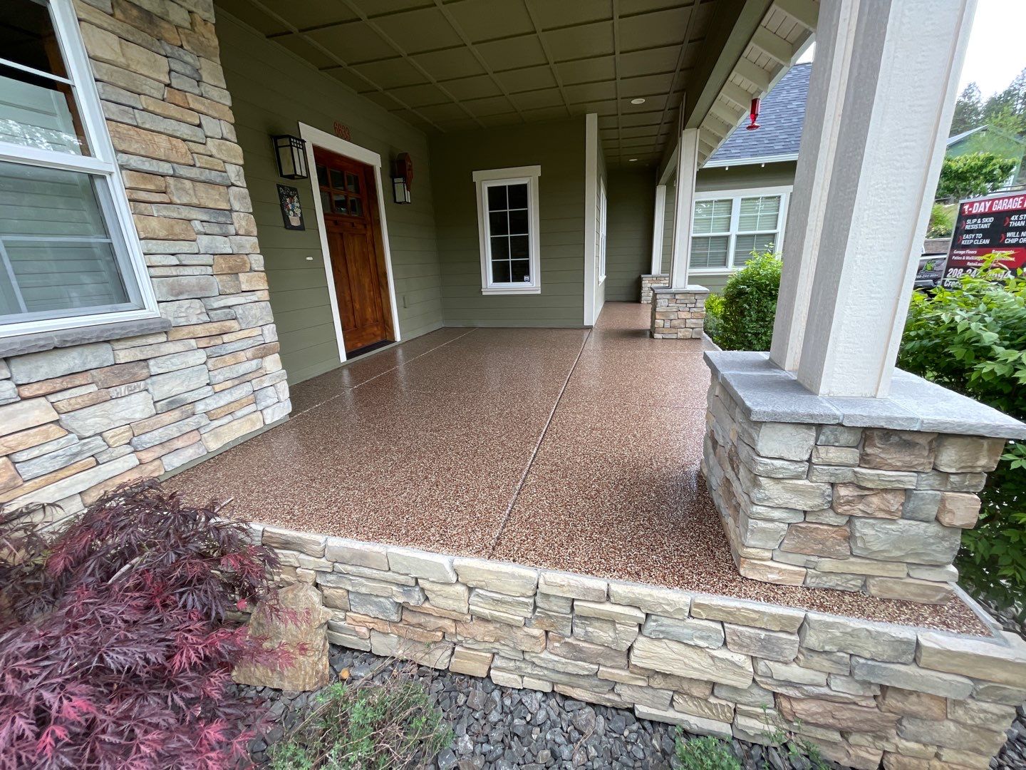 Entryway Transformation using Chestnut by Croc Coatings, LLC