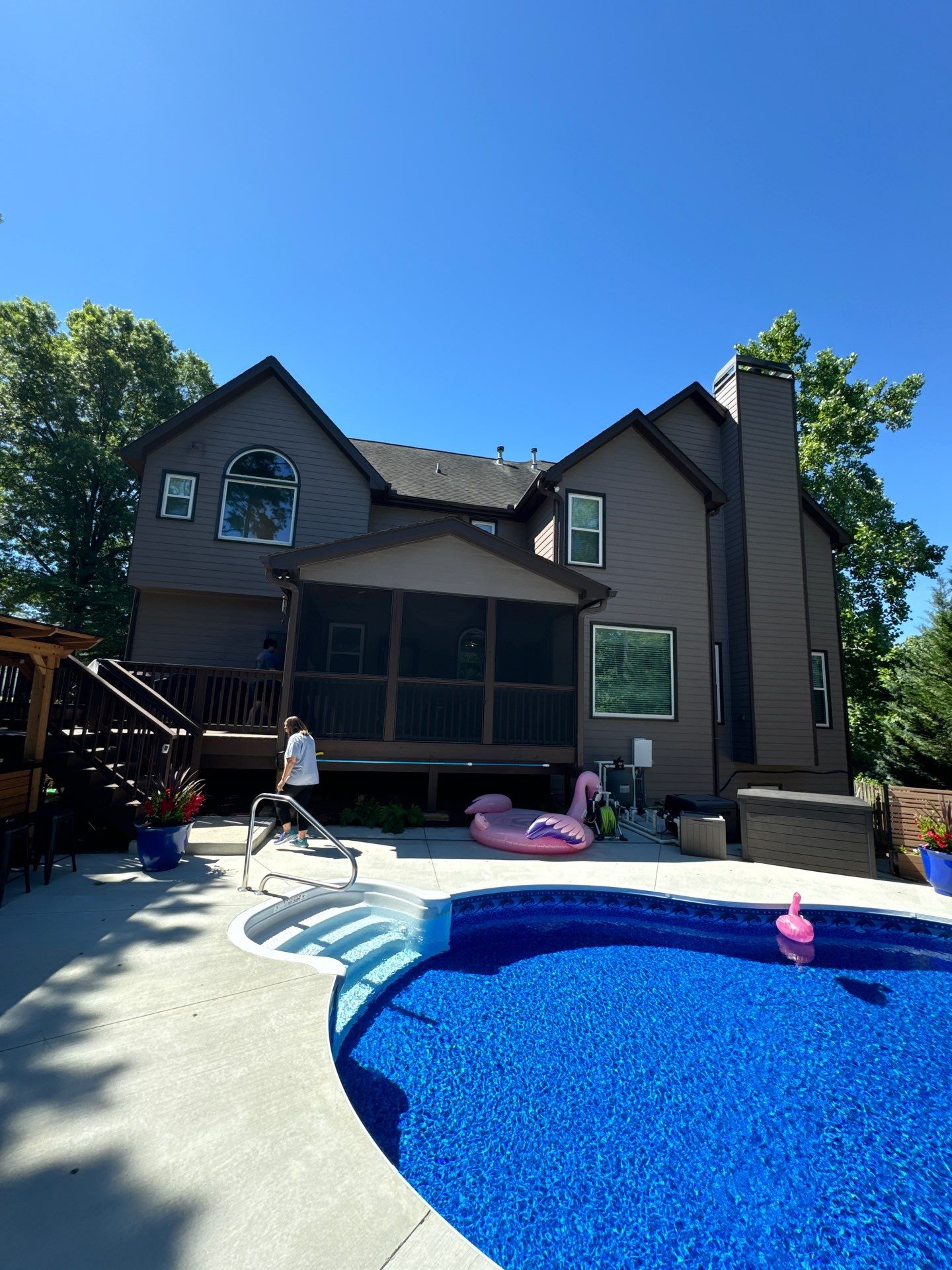 Custom Screened-In Porch and Deck Addition in Powder Springs by Swift Home Renovations