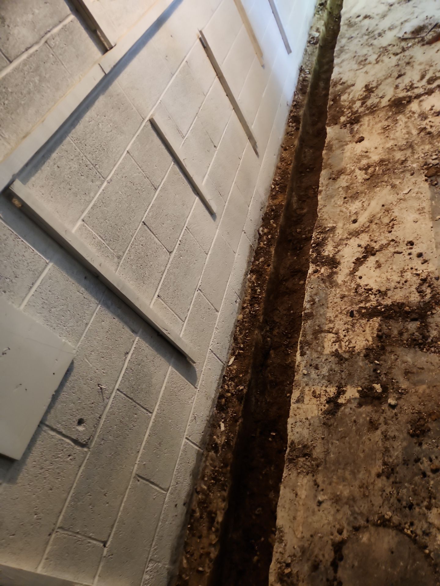 Interior French Drain & Mold Remediation Project in Manville, New Jersey by Pure Service Pro, LLC 