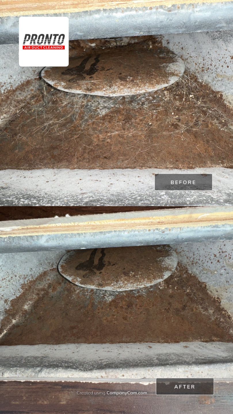 Air duct cleaning using Hypervac by Pronto Air Duct Cleaning