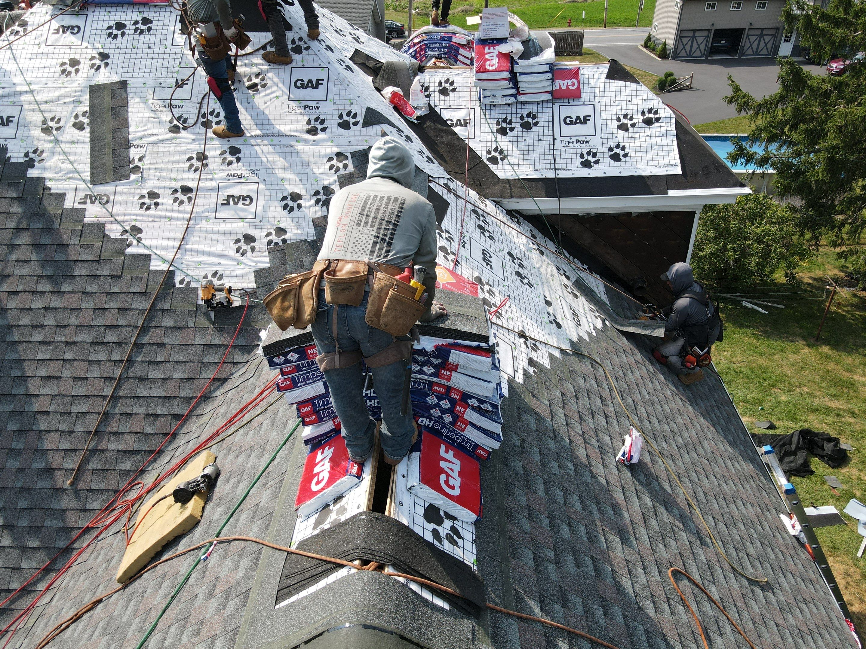 Slate Roof Removal  by Teflon Roofing