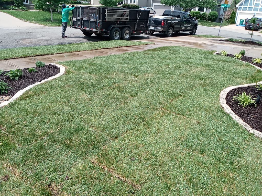 Front Yard Landscape by LAND ESCAPES LLC